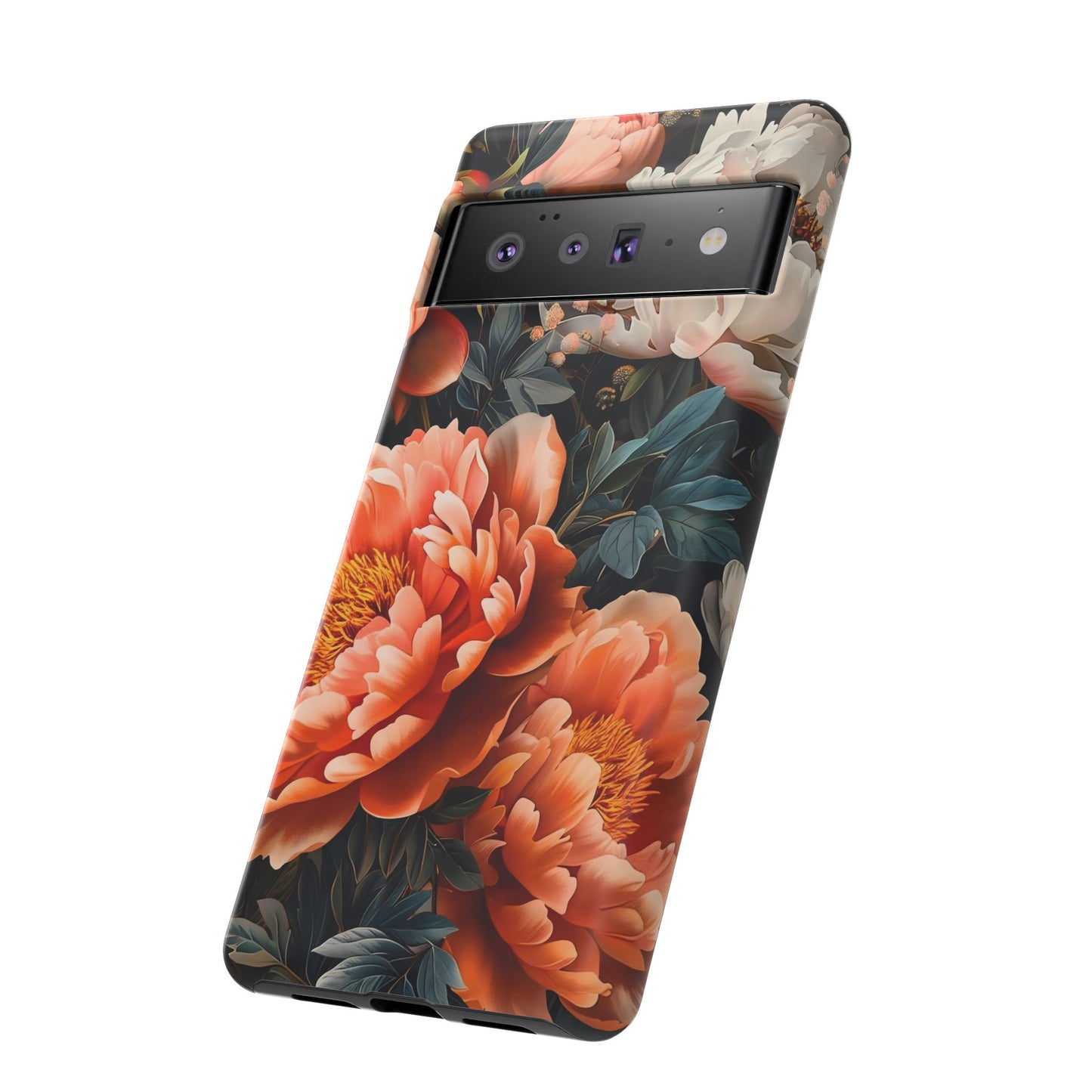 Floral Phone Case - Tough Cases, Durable Cover, Flower Design, Unique Gift, Phone Accessories
