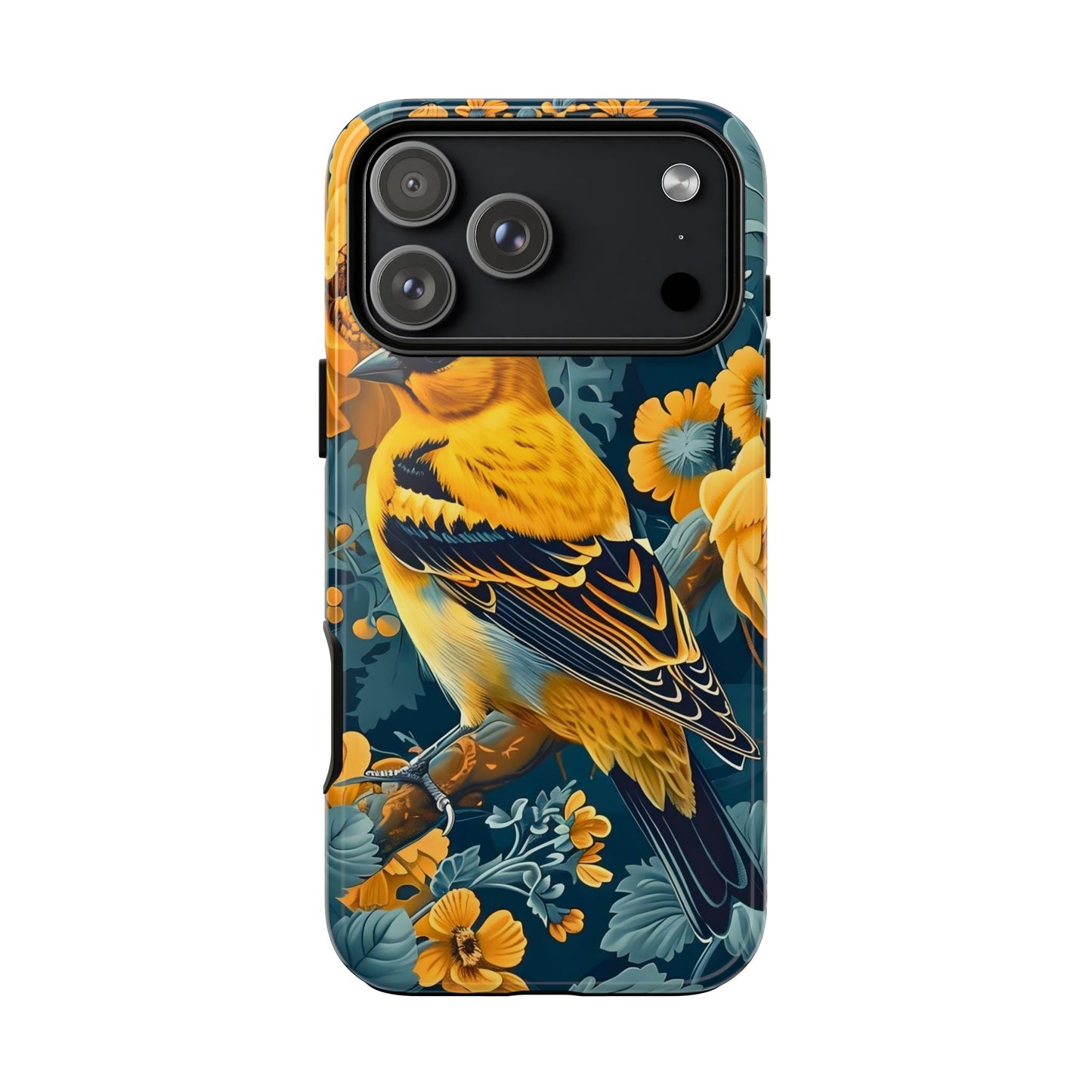 Colorful Bird Phone Case, Tough Phone Cover, Floral Phone Accessories, Nature Lover Gift, Unique Smartphone Case, Birthday Present