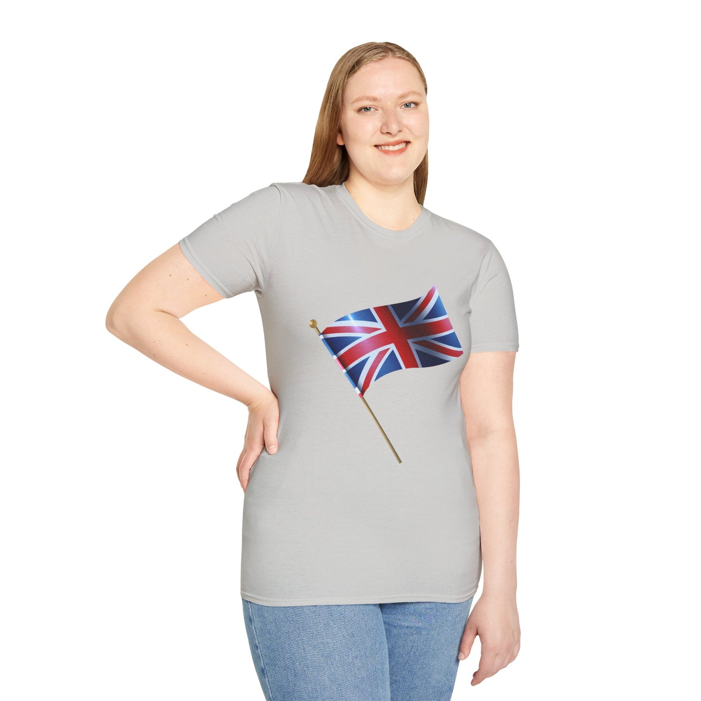 Unisex Softstyle T-Shirt - Heritage in Red, White, and Blue - The British Flag