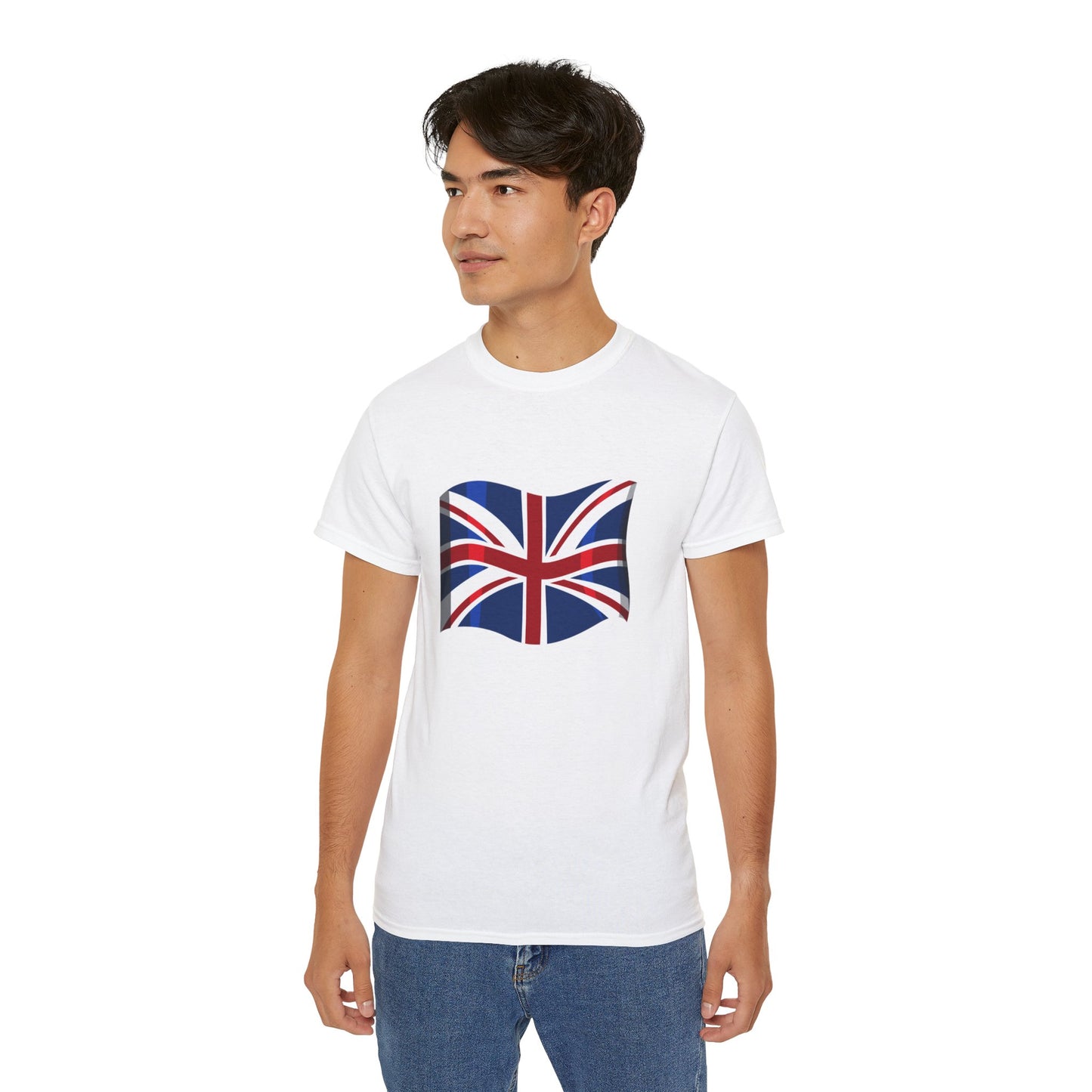 Unisex Ultra Cotton Tee - Symbolic Union Jack Flag Art