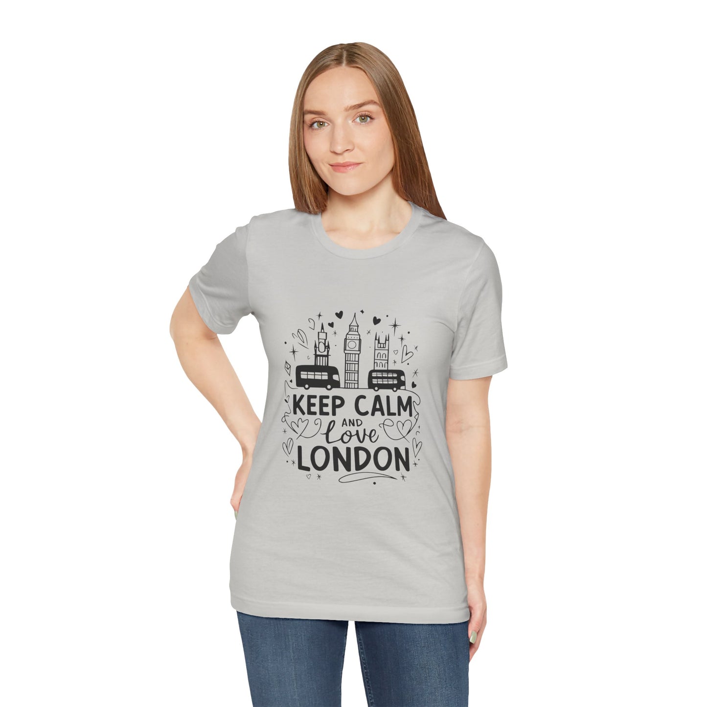 Unisex Jersey Short Sleeve Tee - Keep Calm and love London