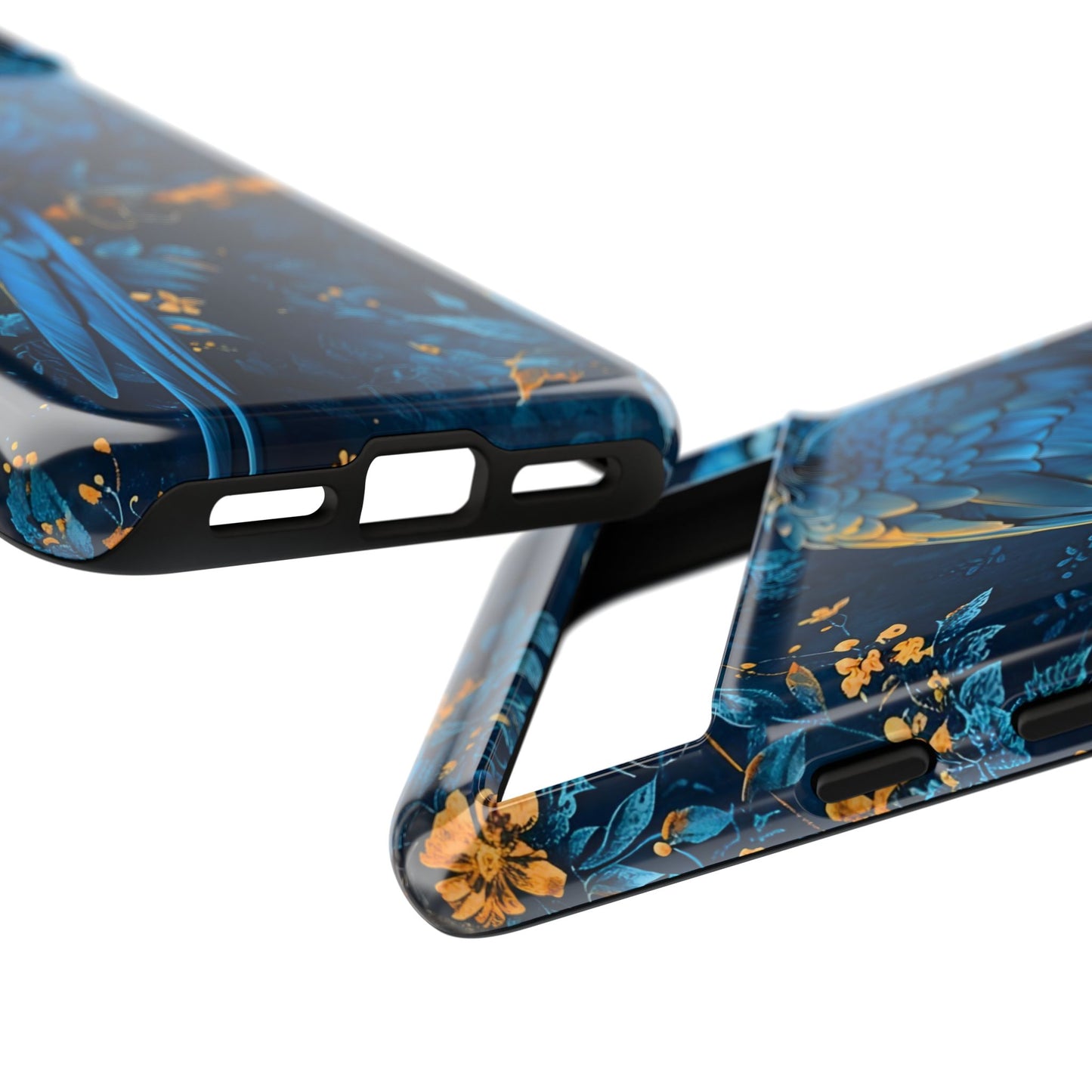 Tough Cases - Vibrant Blue Parrot Phone Case, Tropical Bird Phone Cover, Nature Lover Gift, Eco-Friendly Accessories, Unique Wildlife Decor