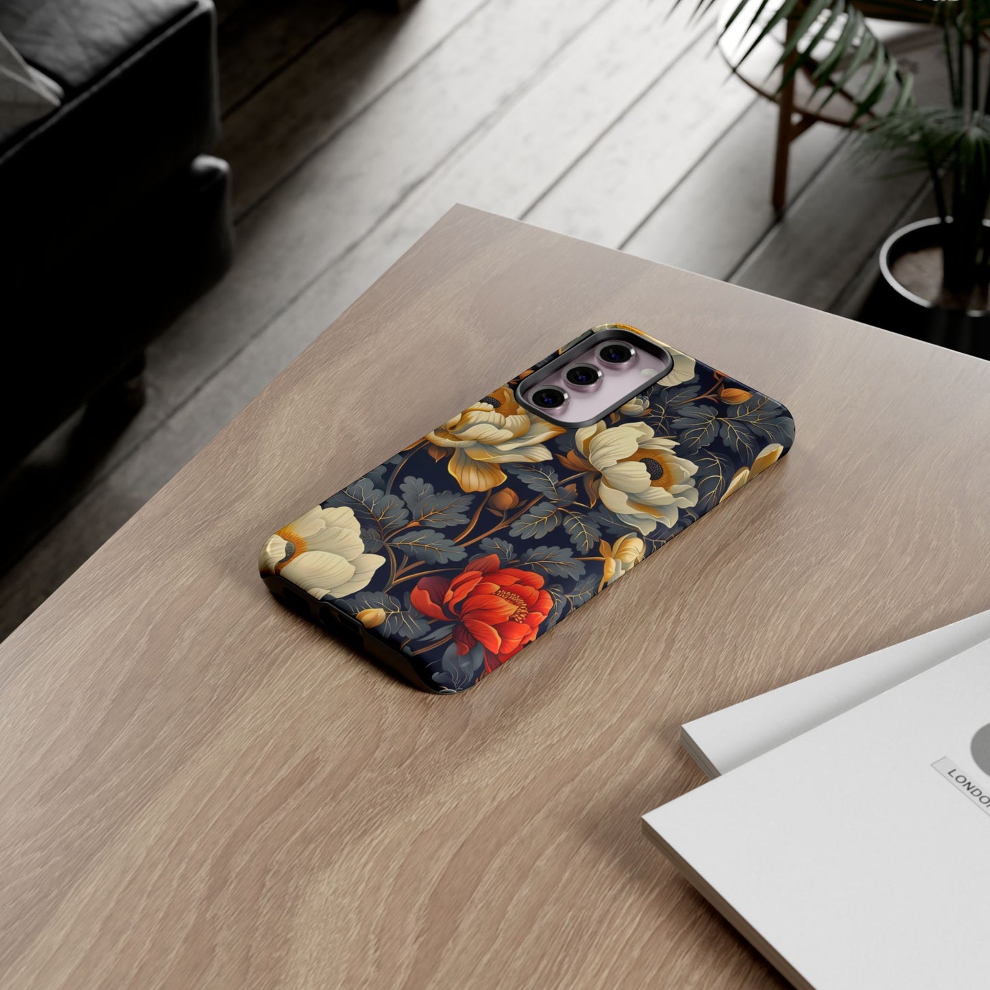 Floral Phone Case - Tough Cases, Stylish Mobile Cover, Flower Design, Holiday Gift, Trendy Accessory, Eco-Friendly Case