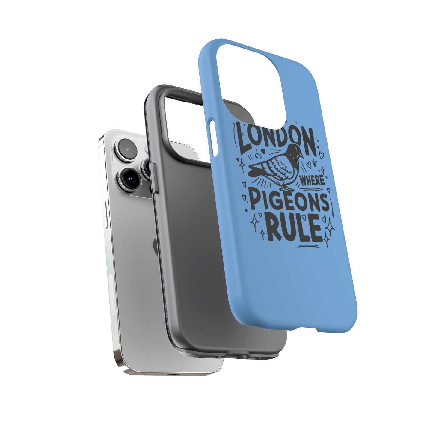 London Pigeon Phone Case, Urban Art Accessory, Tough Phone Cover, Gift for Bird Lovers, London Souvenir, Unique Cell Phone Case