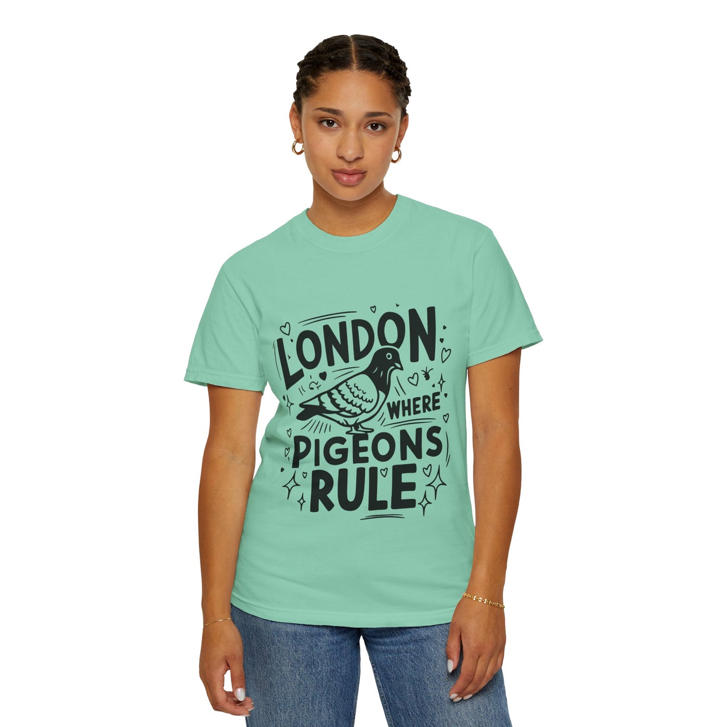 Unisex Garment-Dyed T-shirt - London Where Piegeons Rule