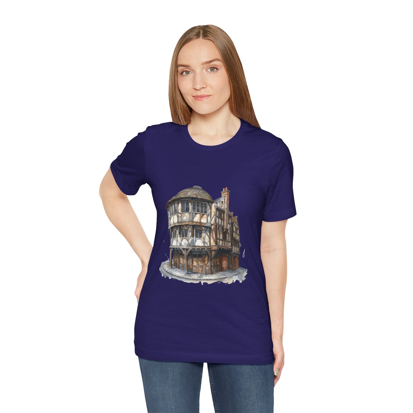 Unisex Jersey Short Sleeve Tee - Where Friends Gather - The Cozy British Pub