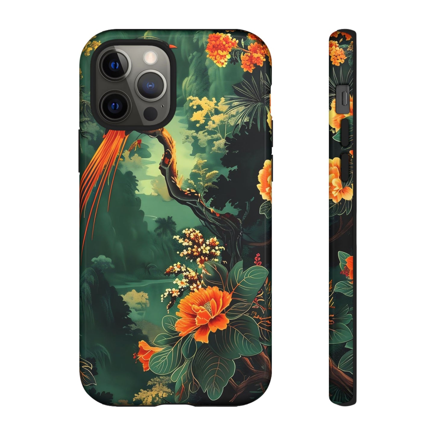 Tropical Phone Case - Colorful Floral Design, Phone Cover for Nature Lovers, Gift for Friends, iPhone & Android Compatible, Boho Style
