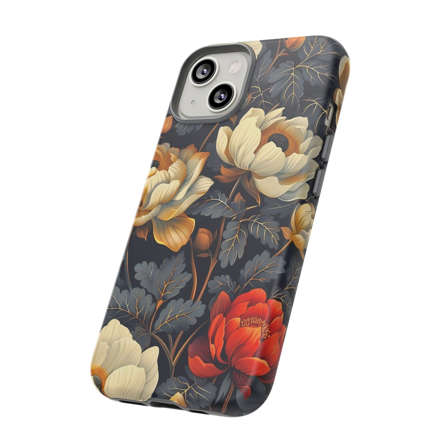 Floral Phone Case - Tough Cases, Stylish Mobile Cover, Flower Design, Holiday Gift, Trendy Accessory, Eco-Friendly Case