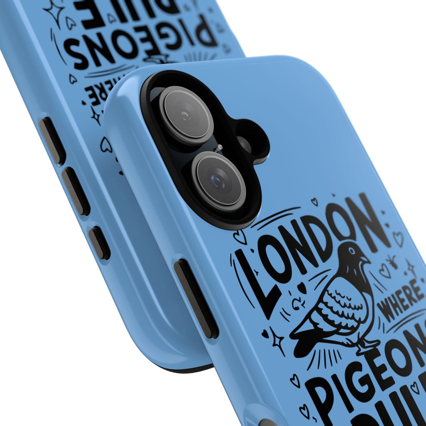 London Pigeon Phone Case, Urban Art Accessory, Tough Phone Cover, Gift for Bird Lovers, London Souvenir, Unique Cell Phone Case
