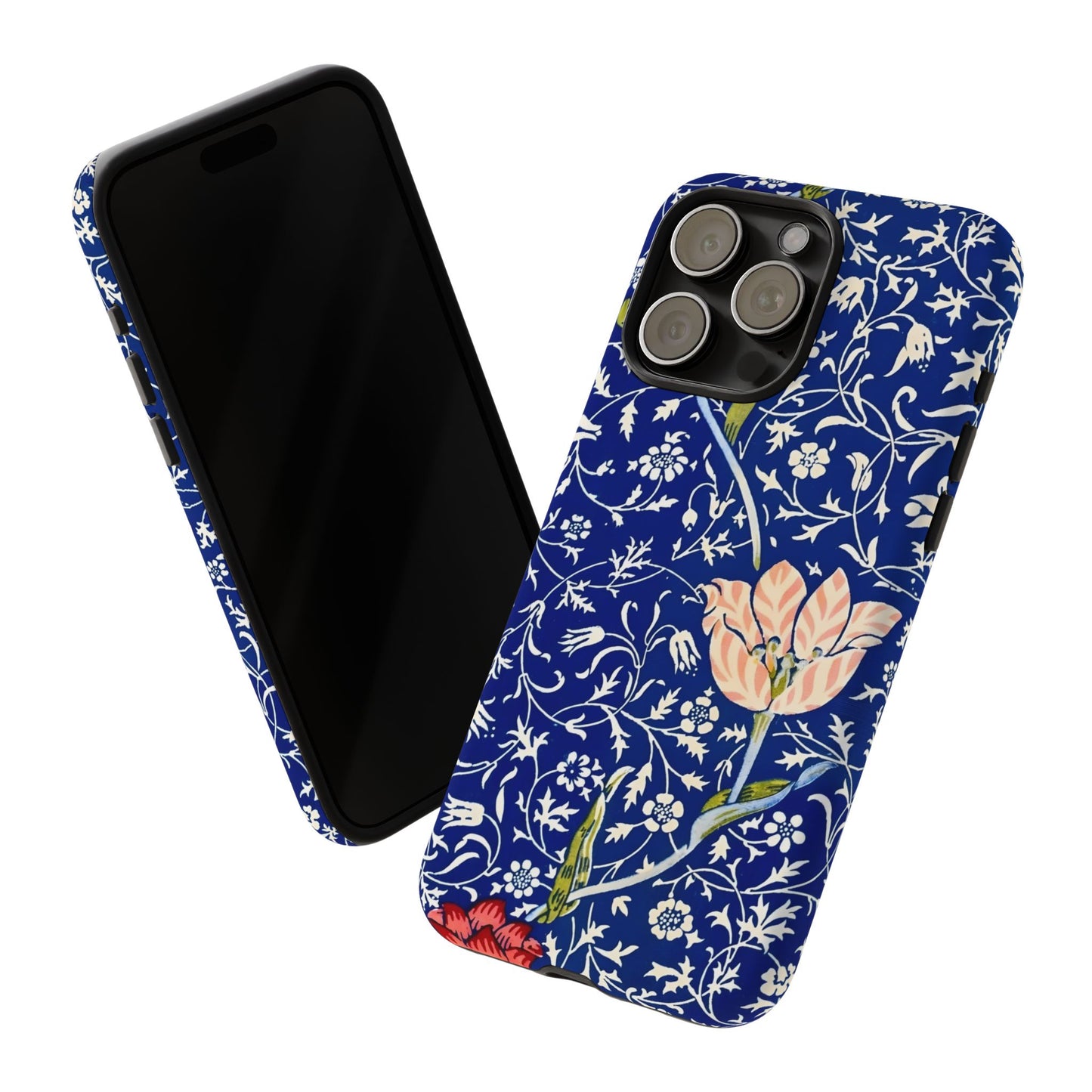 Floral Phone Case, Unique Tough Phone Cover, Gift for Her, Spring Decor, Durable Protective Case, Elegant Floral Design