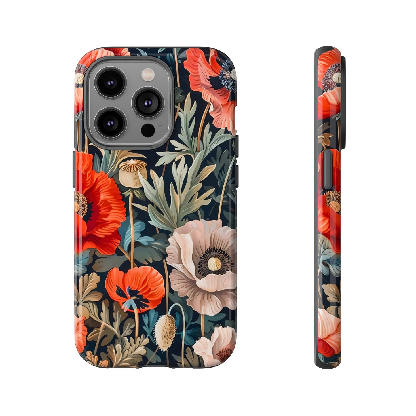 Floral Phone Case - Tough Cases, Flower Design, Chic Tech Accessories, Stylish Gifts, Unique Phone Protectors