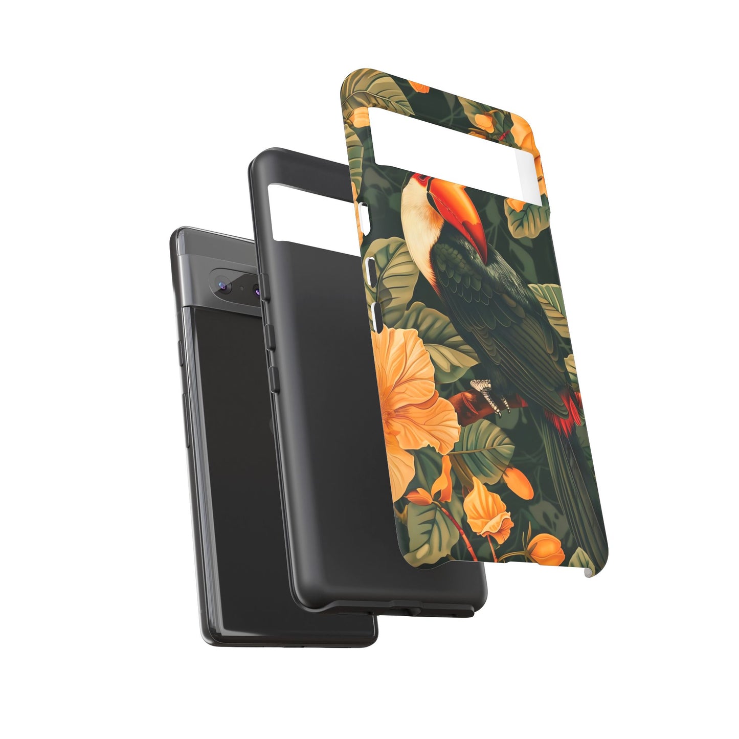 Tropical Toucan Phone Case, Exotic Bird Cover, Nature Lover Gift, Eco-Friendly Design, Customizable Tech Accessory