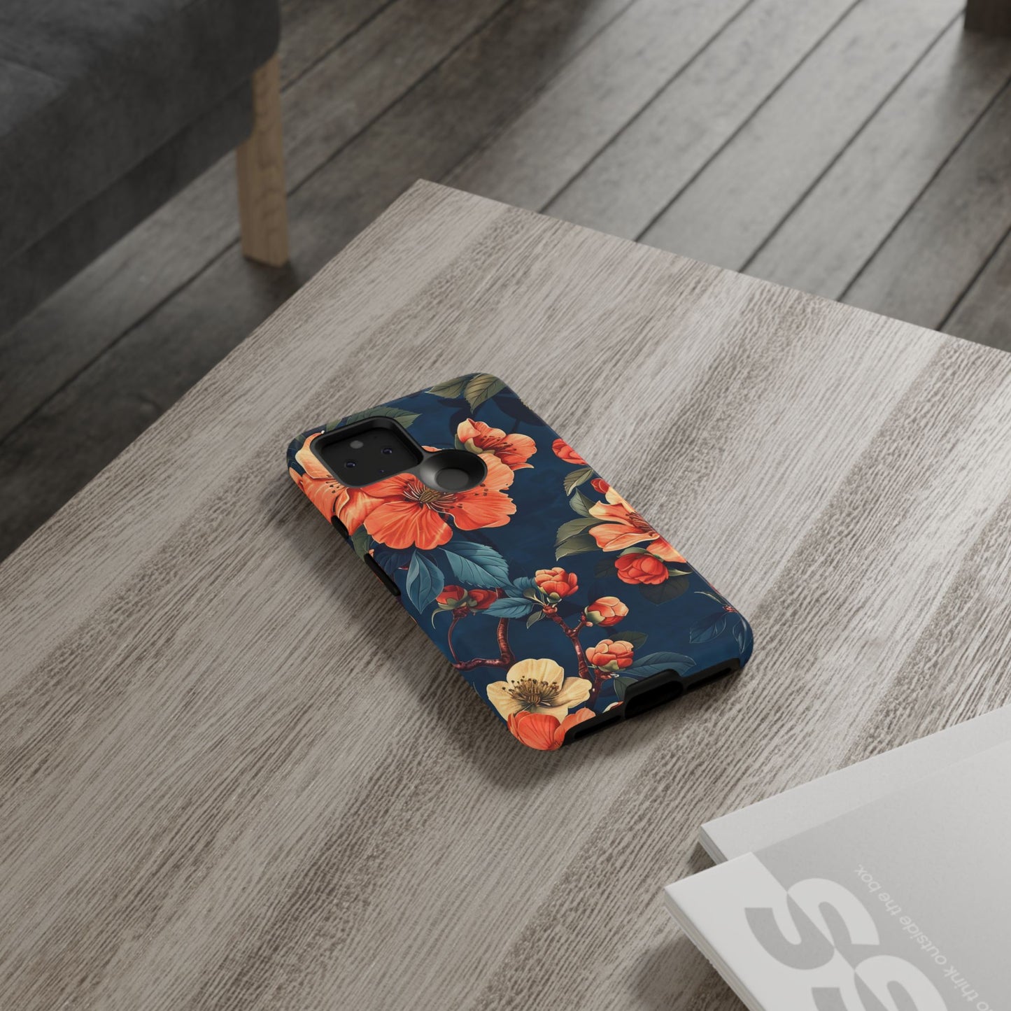 Floral iPhone Case, Tough Cases, Flower Phone Protector, Floral Design, Spring Gift, Phone Cover