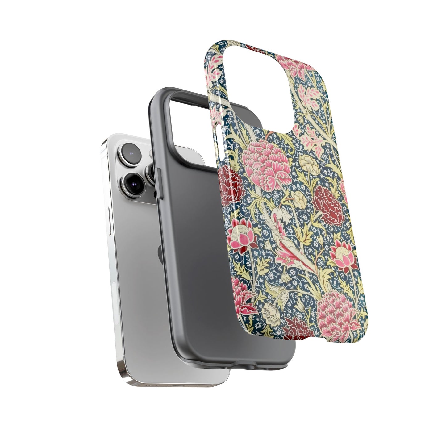 Floral Phone Case, Tough Cases, Durable Phone Cover, Stylish Phone Protector, Gift Idea for Nature Lovers, Floral Pattern Tech Accessories