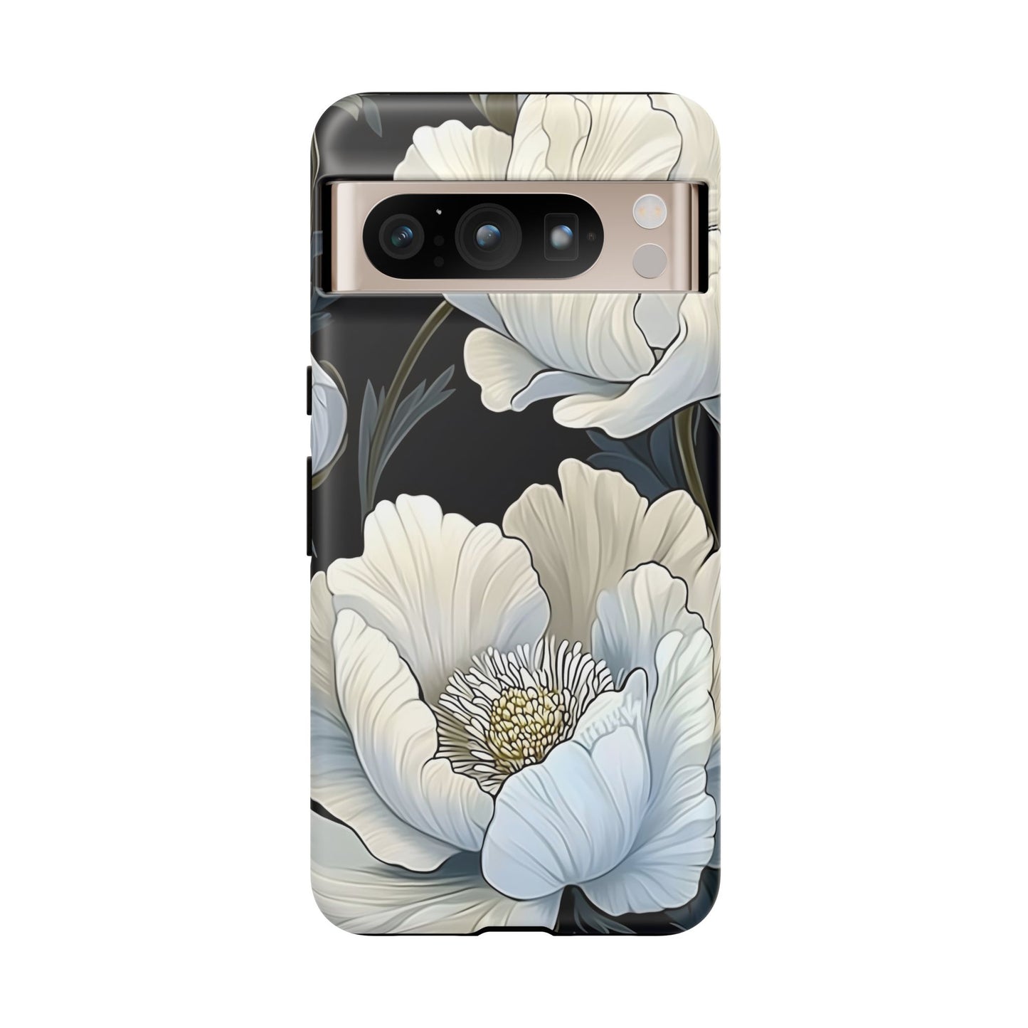 Floral Phone Case, Tough Cases for Women, Stylish Phone Cover, Floral Design Phone Protector, Nature Inspired Tech Accessories