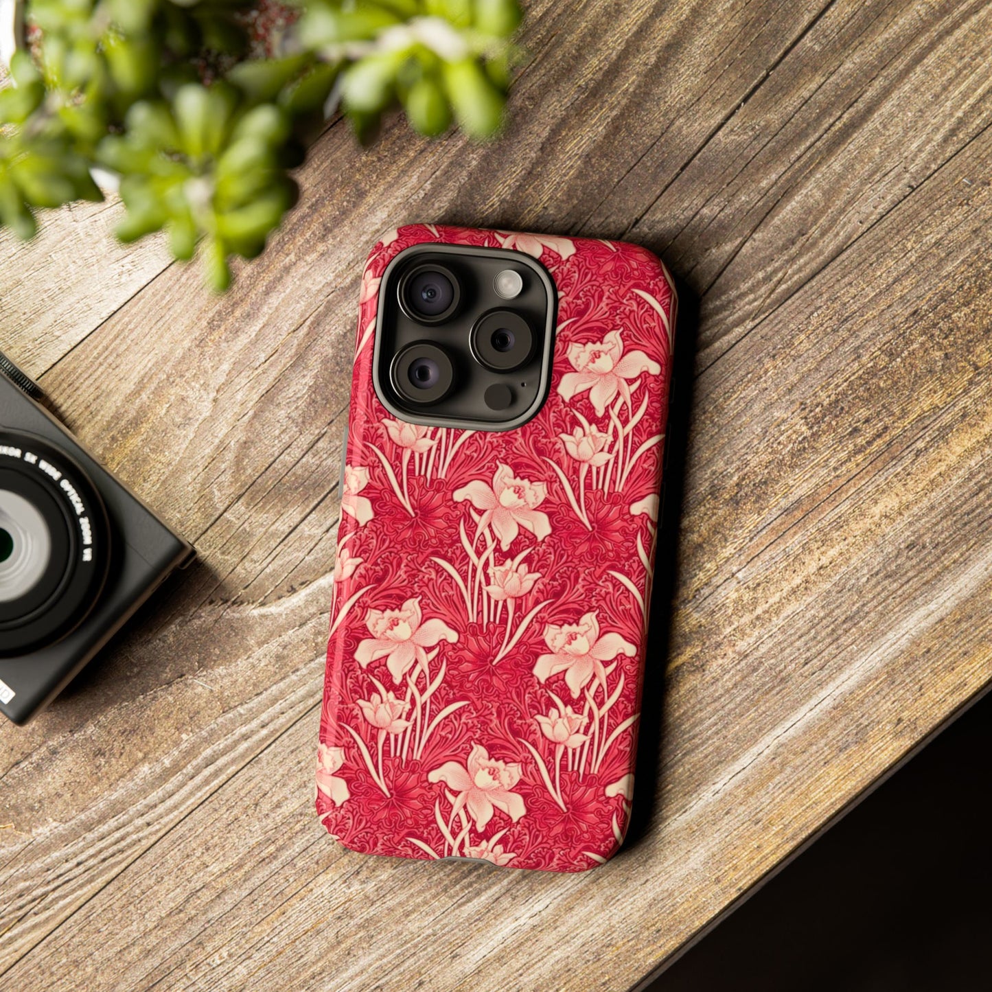 Floral Tough Phone Case - Durable, Stylish Accessory, Perfect Gift for Her, Floral Pattern, Customizable, Ideal for Daily Use
