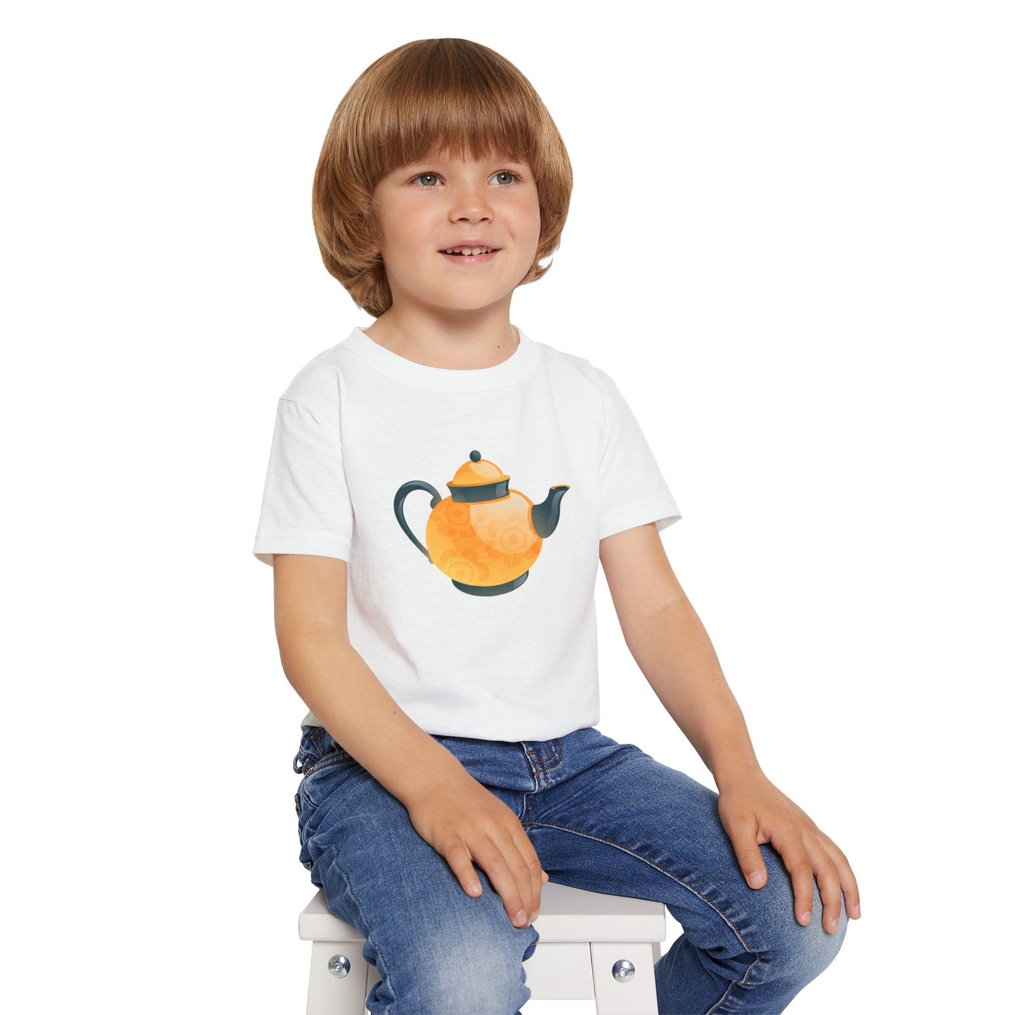 Cute Teapot Toddler T-Shirt for Little Tea Lovers