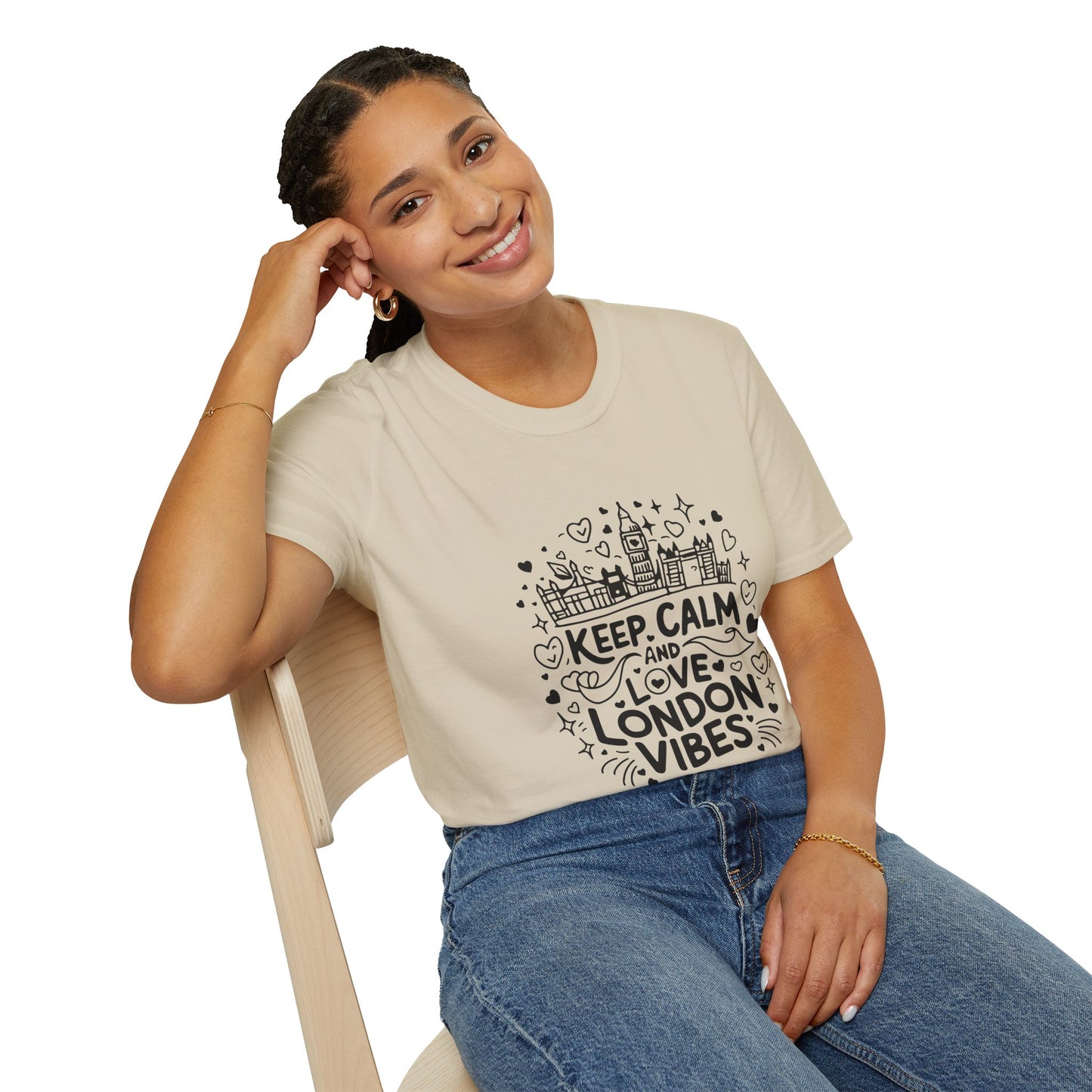 Unisex Softstyle T-Shirt - Calm Cozy London's Vibes