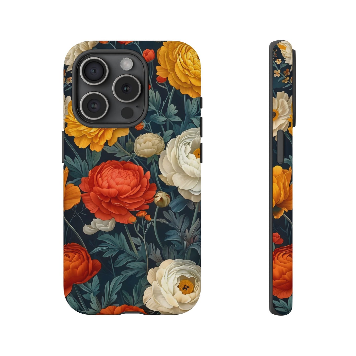 Floral Tough Case for Phones | Durable Floral Phone Cover, Boho Chic, Unique Gift for Her, Phone Protection, Flower Design