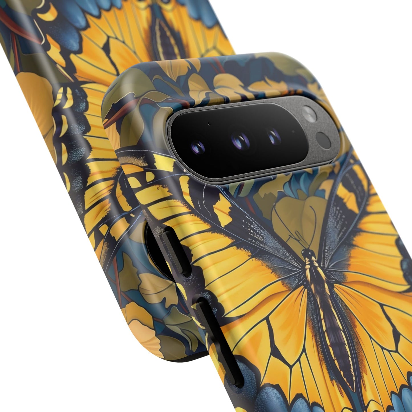 Colorful Butterfly Phone Case, Floral Design, Tough Cases, Protective Cover, Gifts for Nature Lovers, Birthday Present