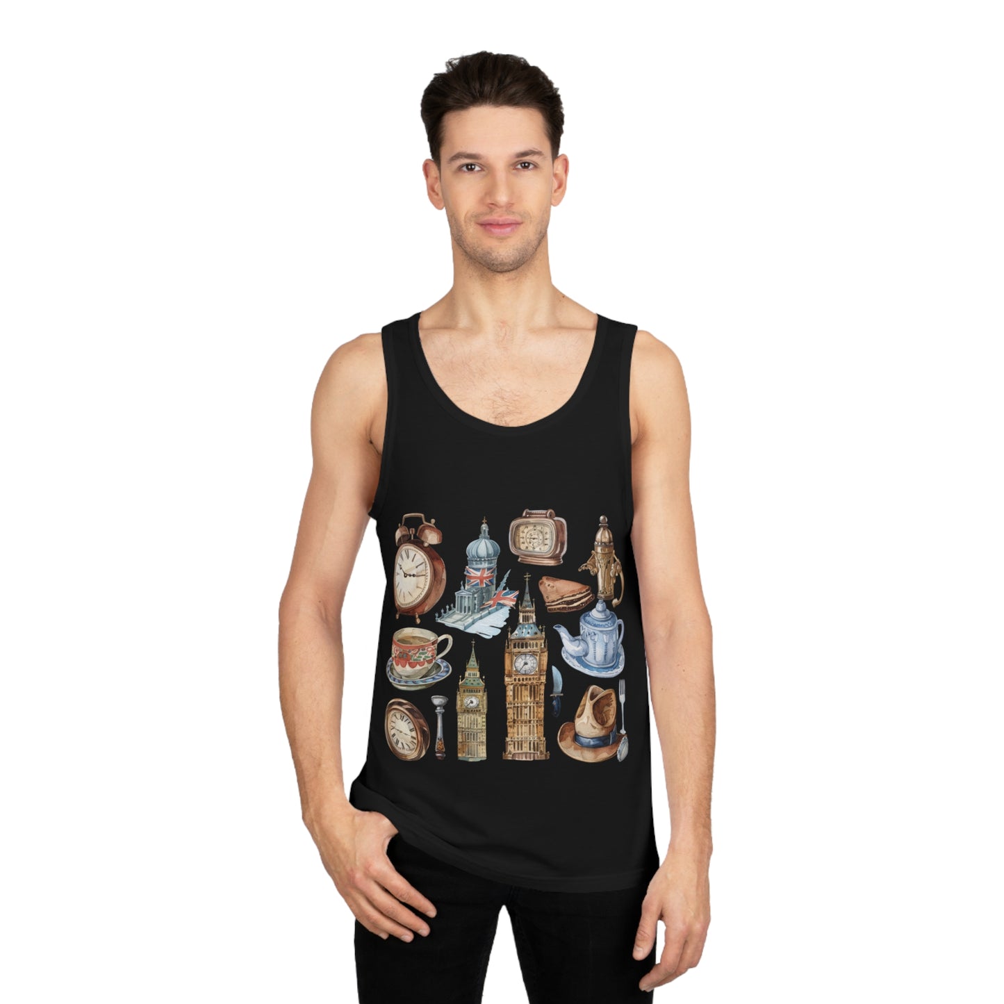 Unisex Softstyle™ Tank Top - Retro England Iconic Designs