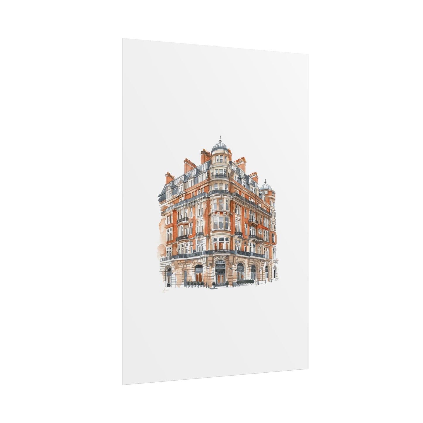 Elegant Architectural Rolled Posters, Art Prints for Home Decor, Gift for Housewarming, Wall Art for Living Room, Unique Art Decor