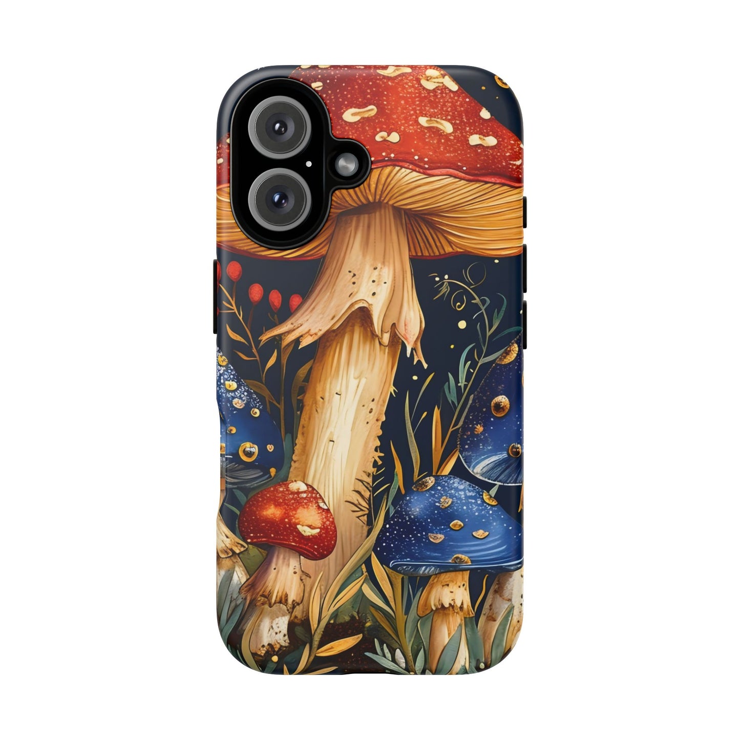 Mushroom Phone Case with Nature Design, Tough Phone Cover, Eco-Friendly Case, Gift for Nature Lovers, Unique Phone Accessory