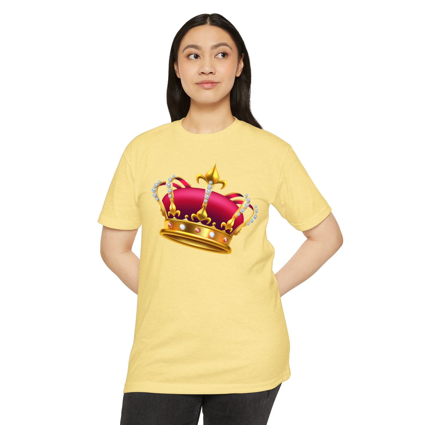 Unisex CVC Jersey T-shirt - British Royal Crown Design