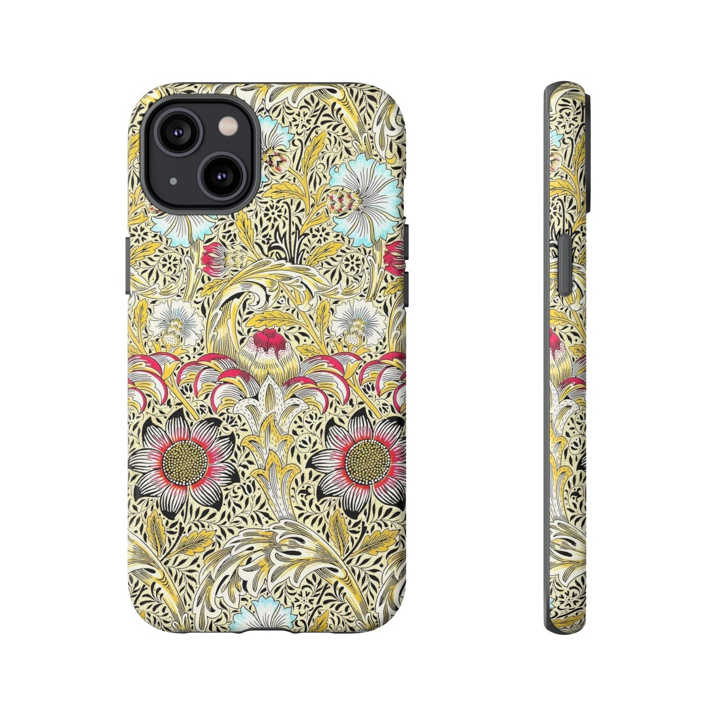 Floral Phone Case - Tough Cases, Floral Design, Stylish, Protective, Unique Gift for Her, Phone Accessories