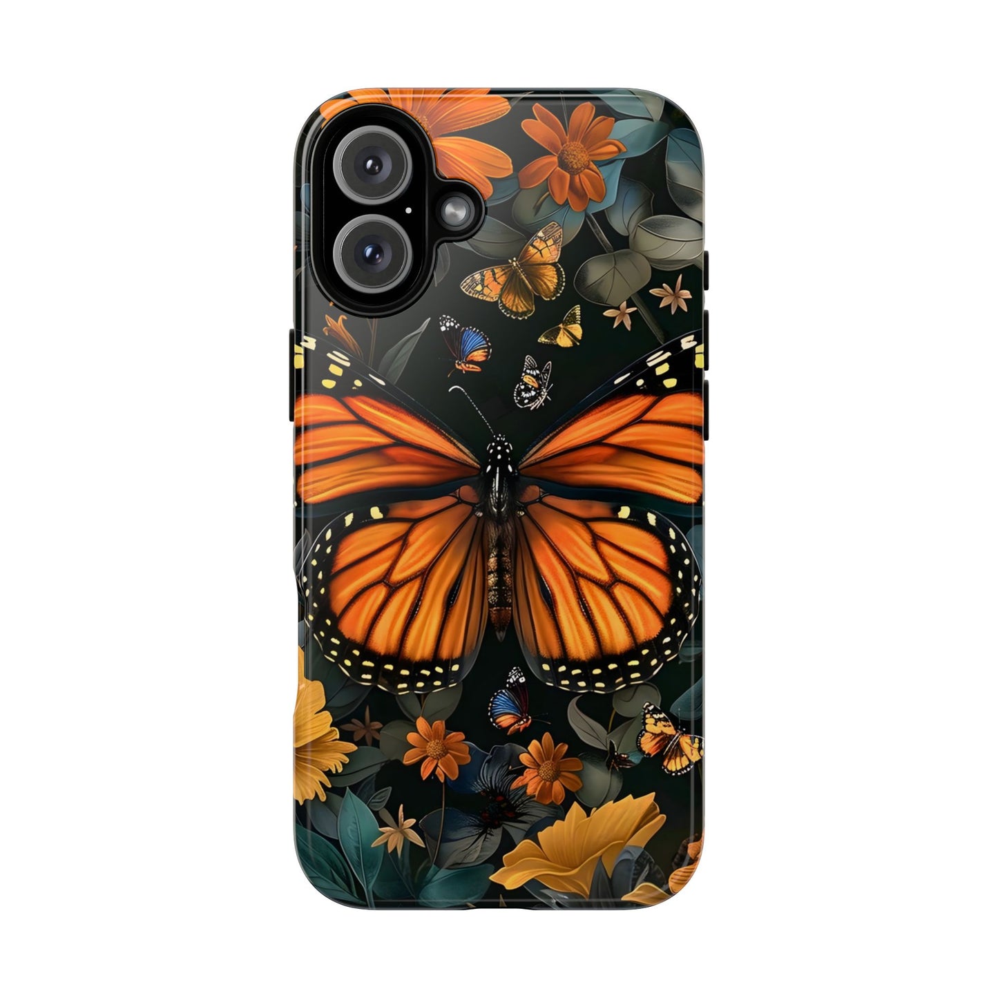 Monarch Butterfly Phone Case, Tough Cases, Nature Lover Gift, Floral Mobile Cover, Eco-Friendly Phone Accessory, Butterfly Design
