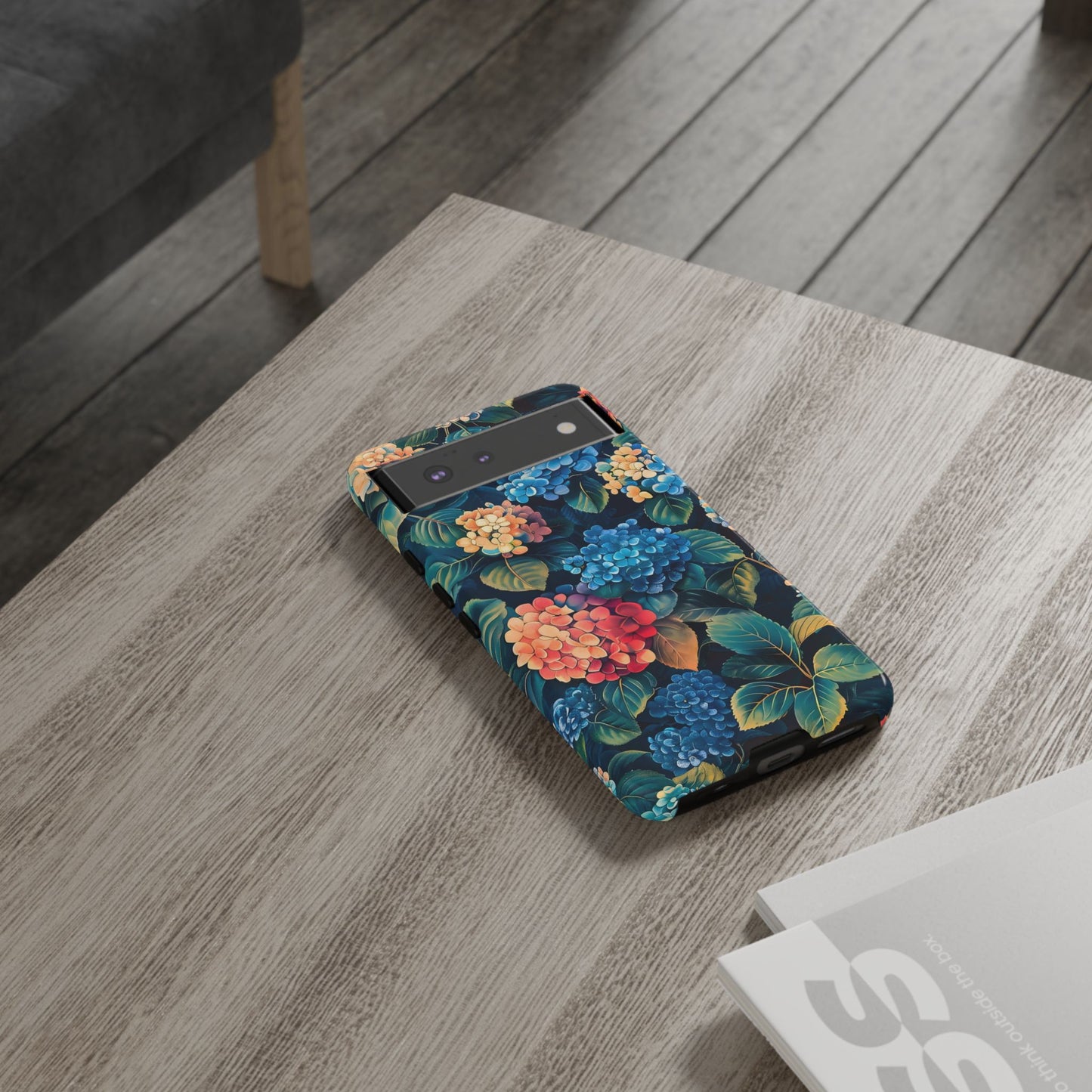 Floral Phone Case, Stylish Tough Case for Gardener Gift, Flower Lover Accessory, Pretty Floral Design, Protective Case