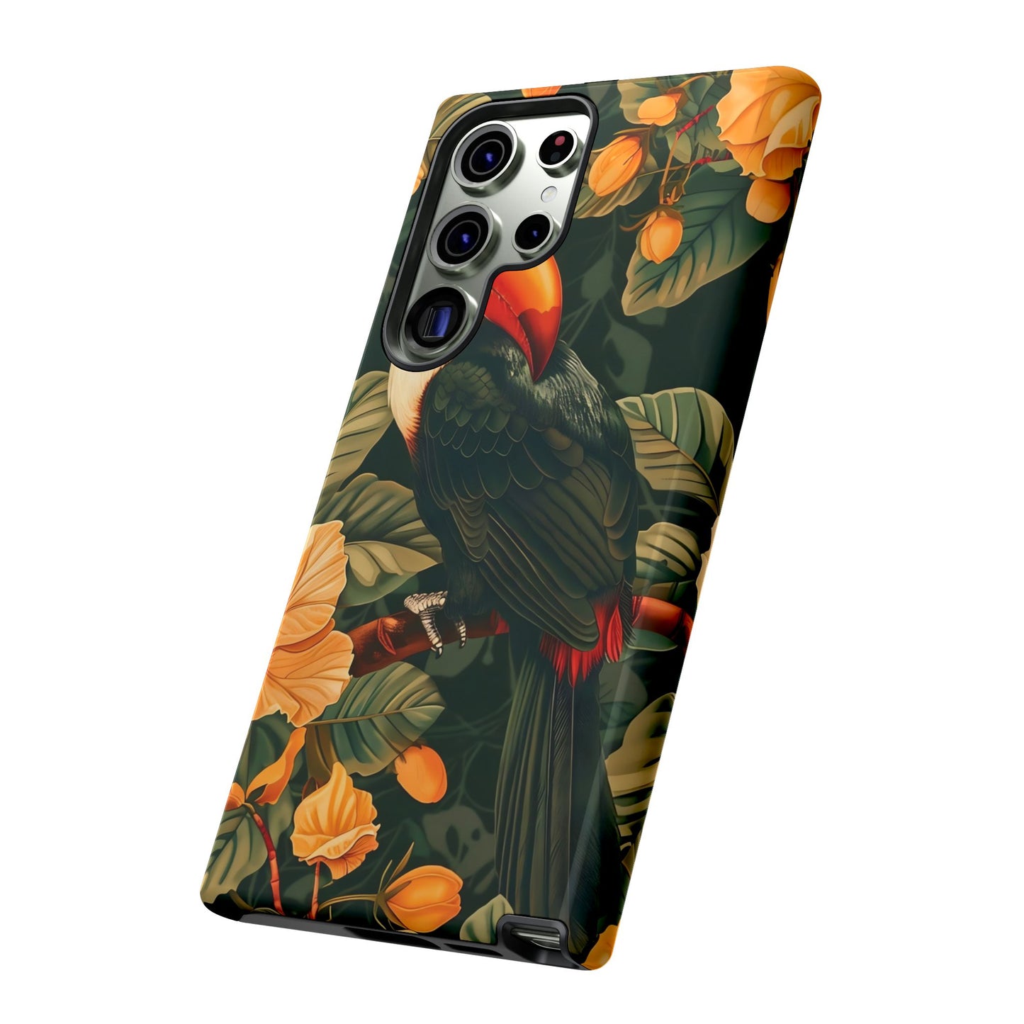 Tropical Toucan Phone Case, Exotic Bird Cover, Nature Lover Gift, Eco-Friendly Design, Customizable Tech Accessory