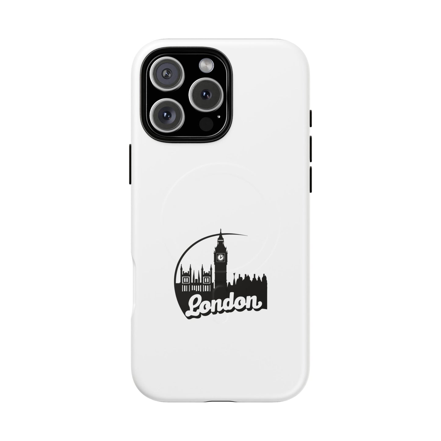 Stylish Tough Magnetic Phone Case with London Skyline, Unique Design, Perfect Gift for Travelers, Phone Protection, Customizable Accessories