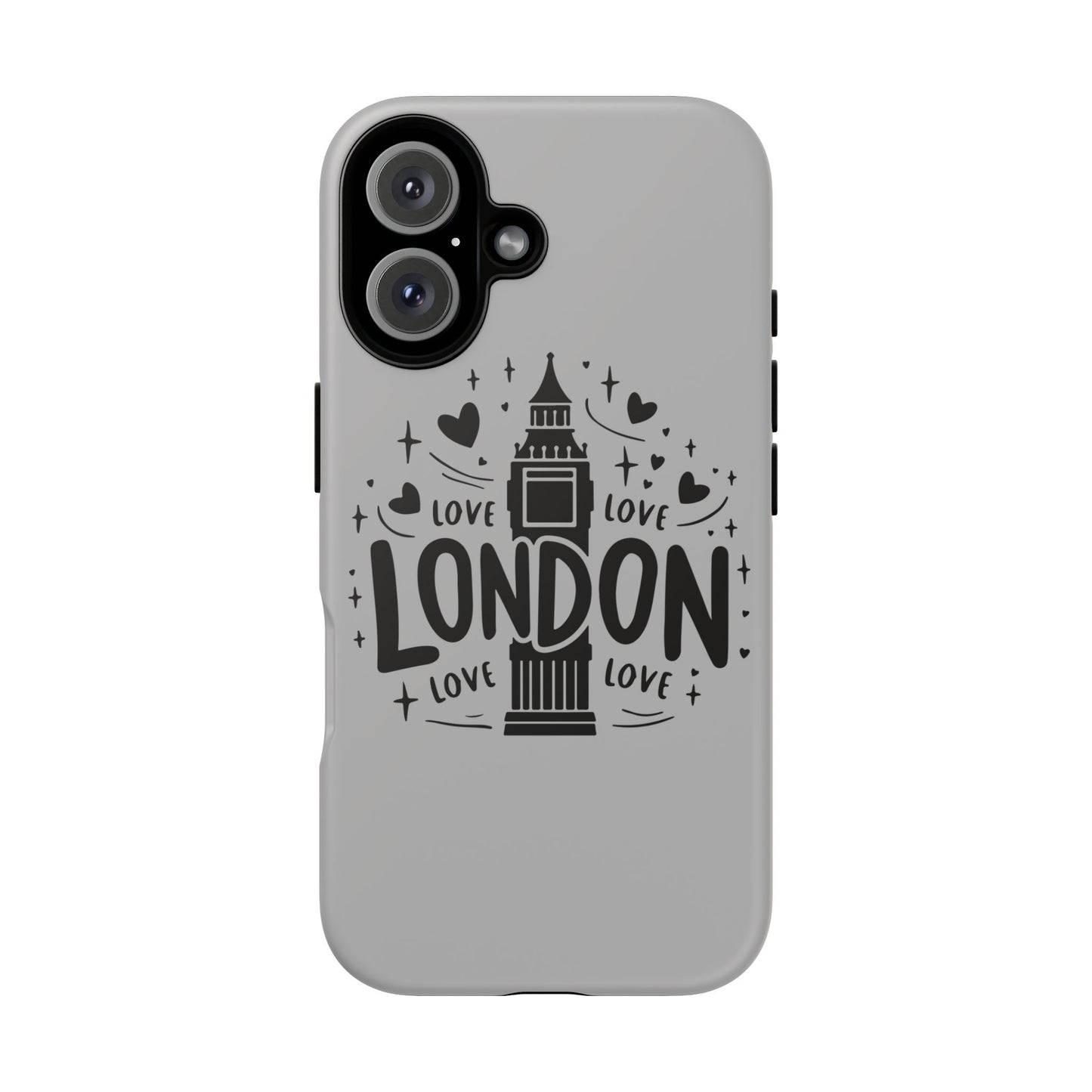 London Love Phone Case, Tough Cases, Stylish Phone Accessories, Unique Gift for Travelers, London Souvenir, Love Design