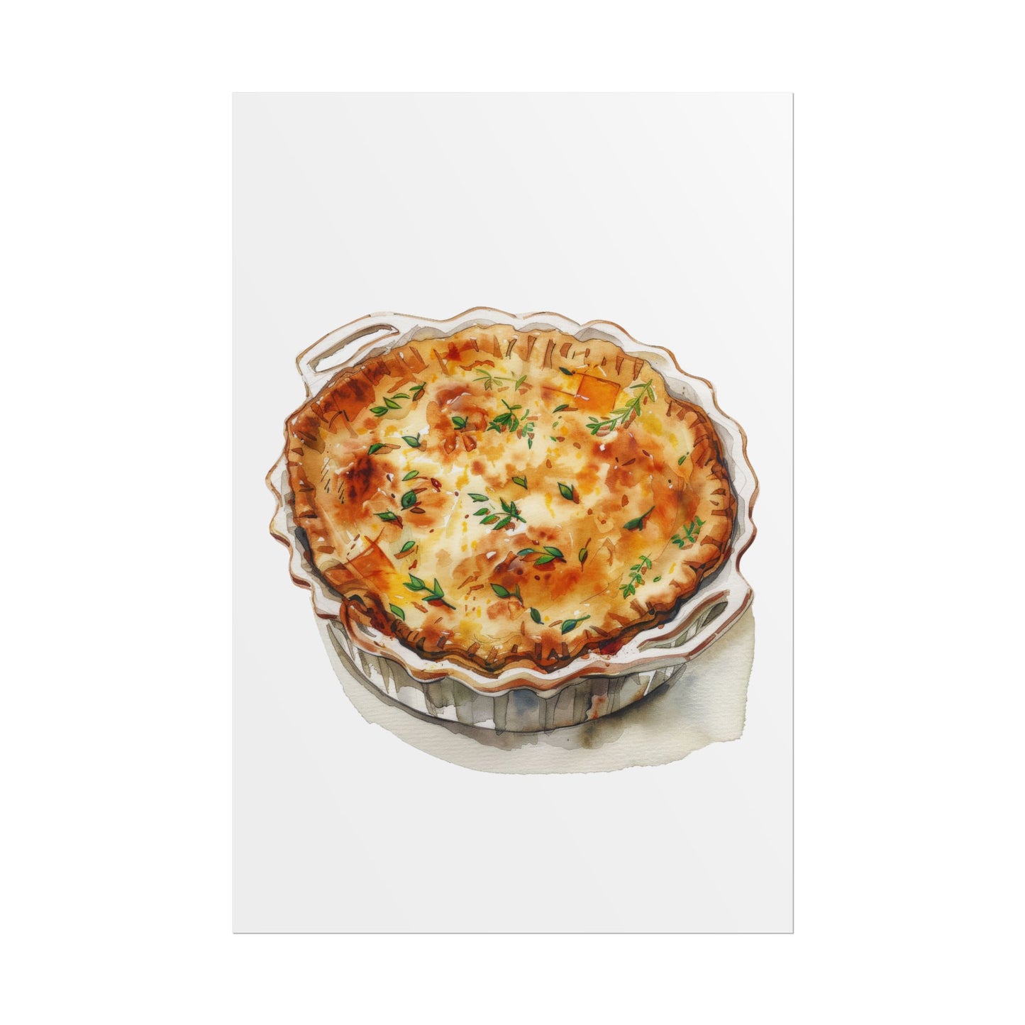 Delicious Quiche Rolled Posters for Kitchen Decor, Culinary Art, Foodie Wall Art, Gift for Chefs, Cooking Enthusiasts, Home Decor