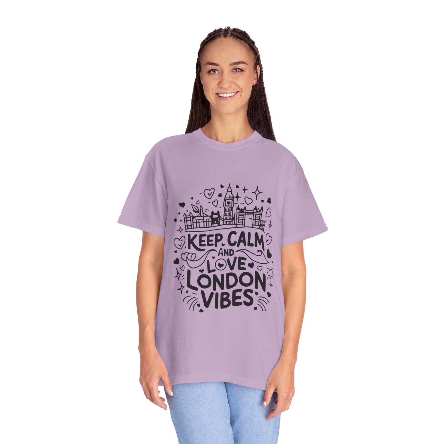 Unisex Garment-Dyed T-shirt - Calm London's Vibes