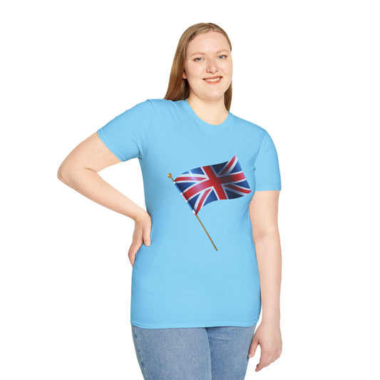 Unisex Softstyle T-Shirt - Heritage in Red, White, and Blue - The British Flag