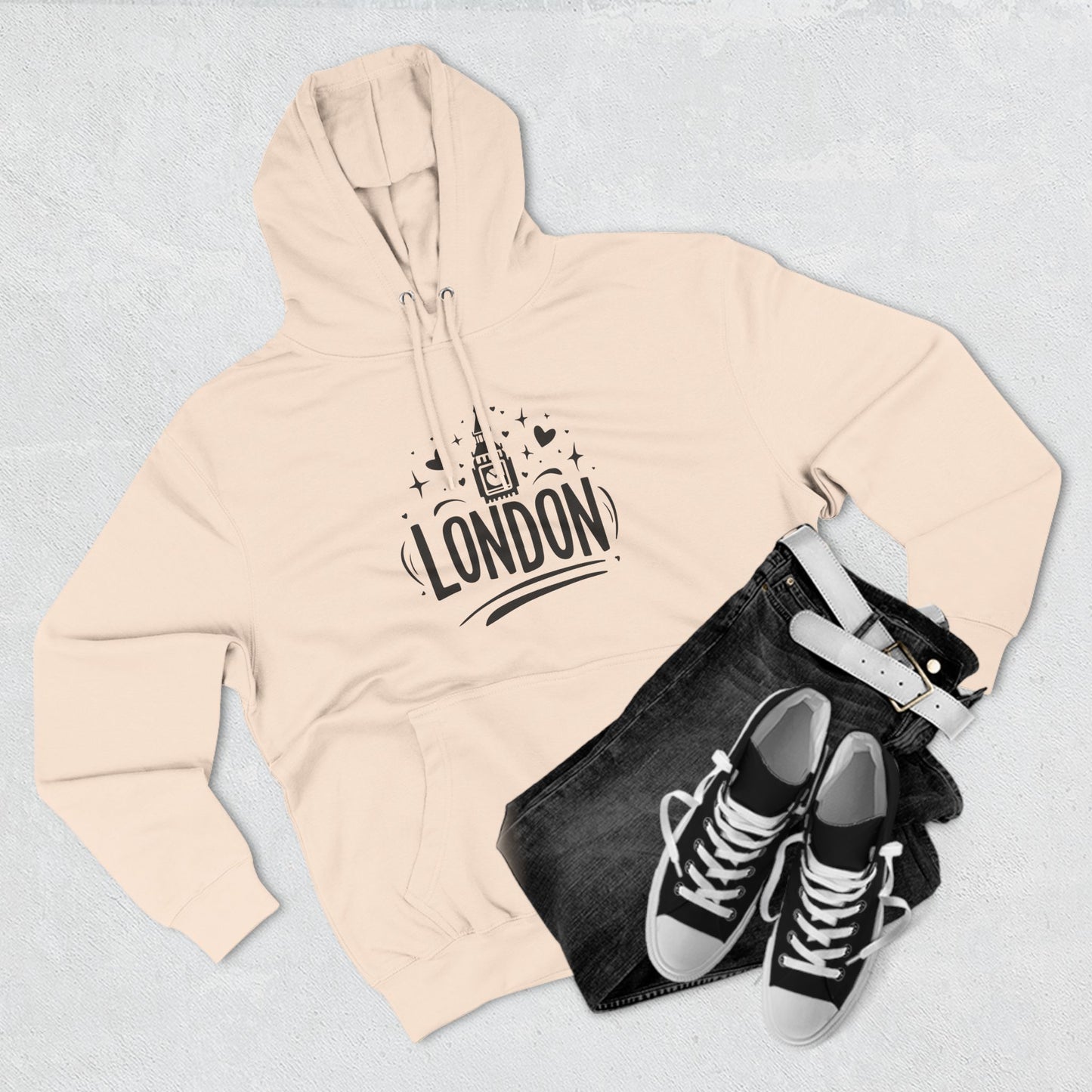 Cool London Cozy Three-Panel Fleece Hoodie