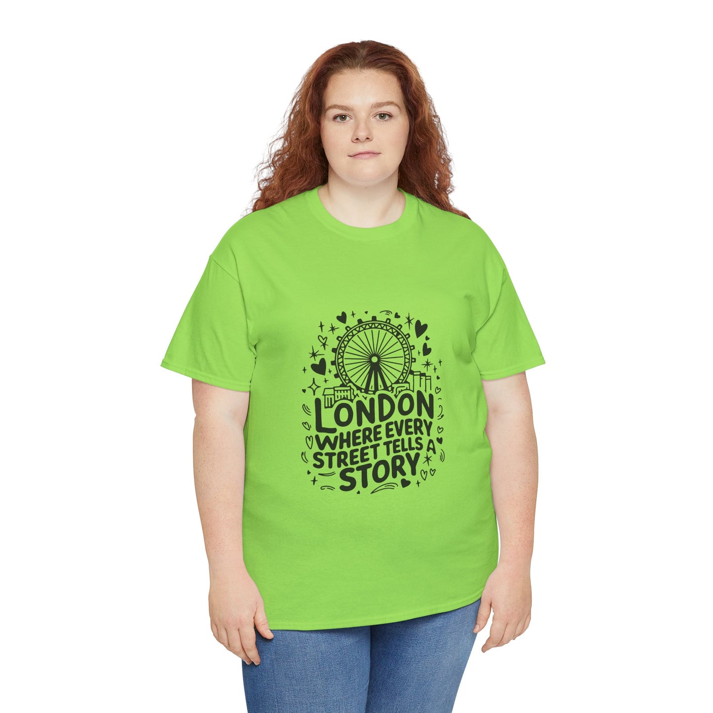 Unisex Heavy Cotton Tee - London's Story Telling Streets
