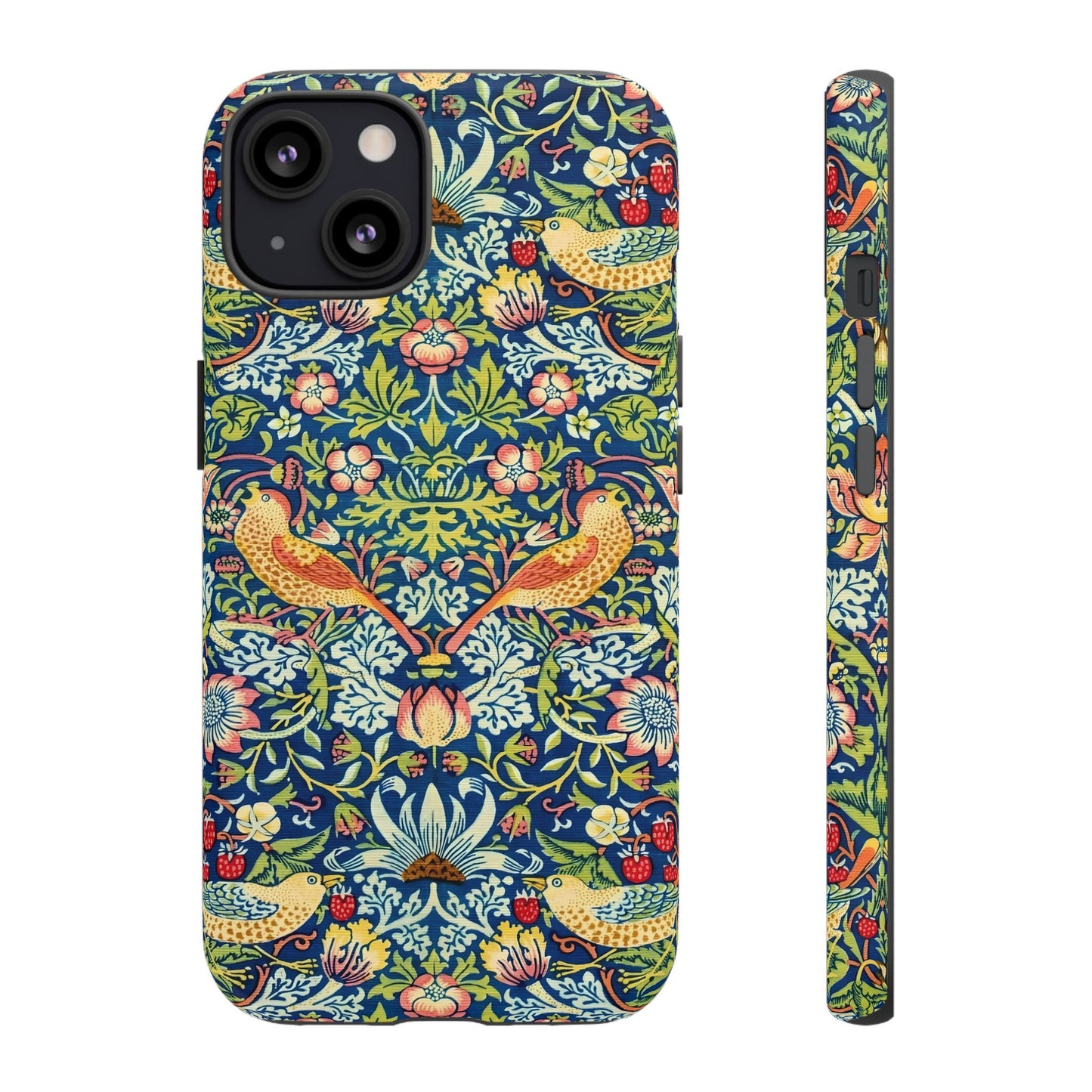 Floral Phone Case | Tough Cases, Stylish Protection, Unique Gift, Eco-Friendly, Floral Pattern, Bird Design