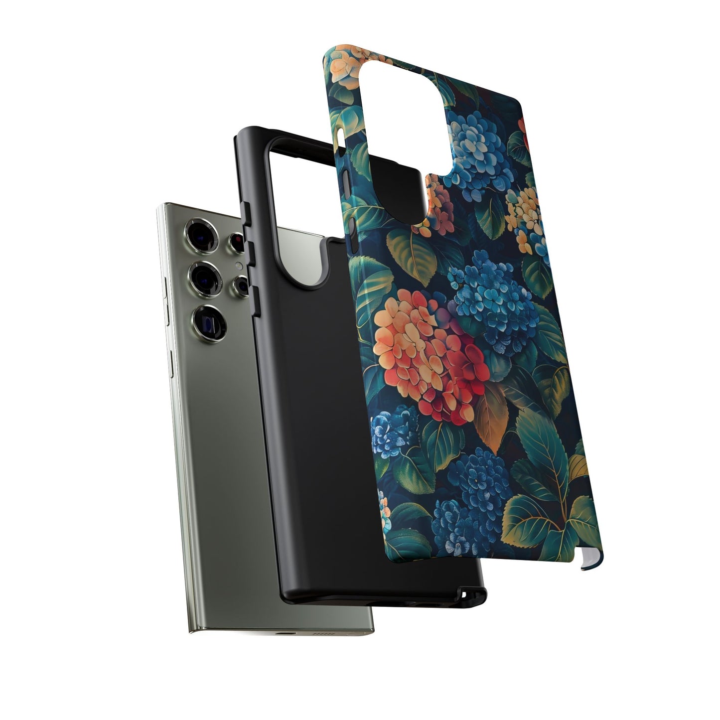 Floral Phone Case, Stylish Tough Case for Gardener Gift, Flower Lover Accessory, Pretty Floral Design, Protective Case