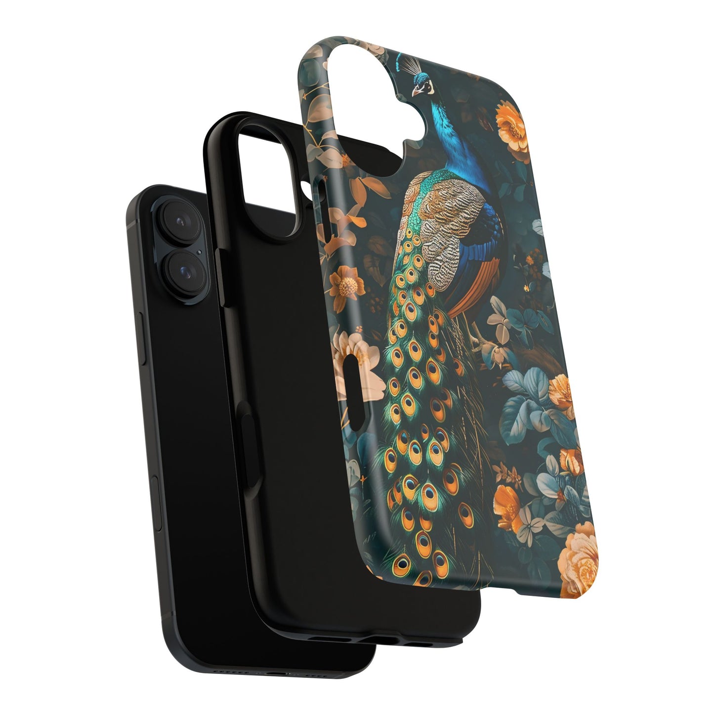 Peacock Phone Case - Elegant Floral Design, Tough Case for Protection, Unique Gift for Nature Lovers, Stylish Accessory, Eco-Friendly