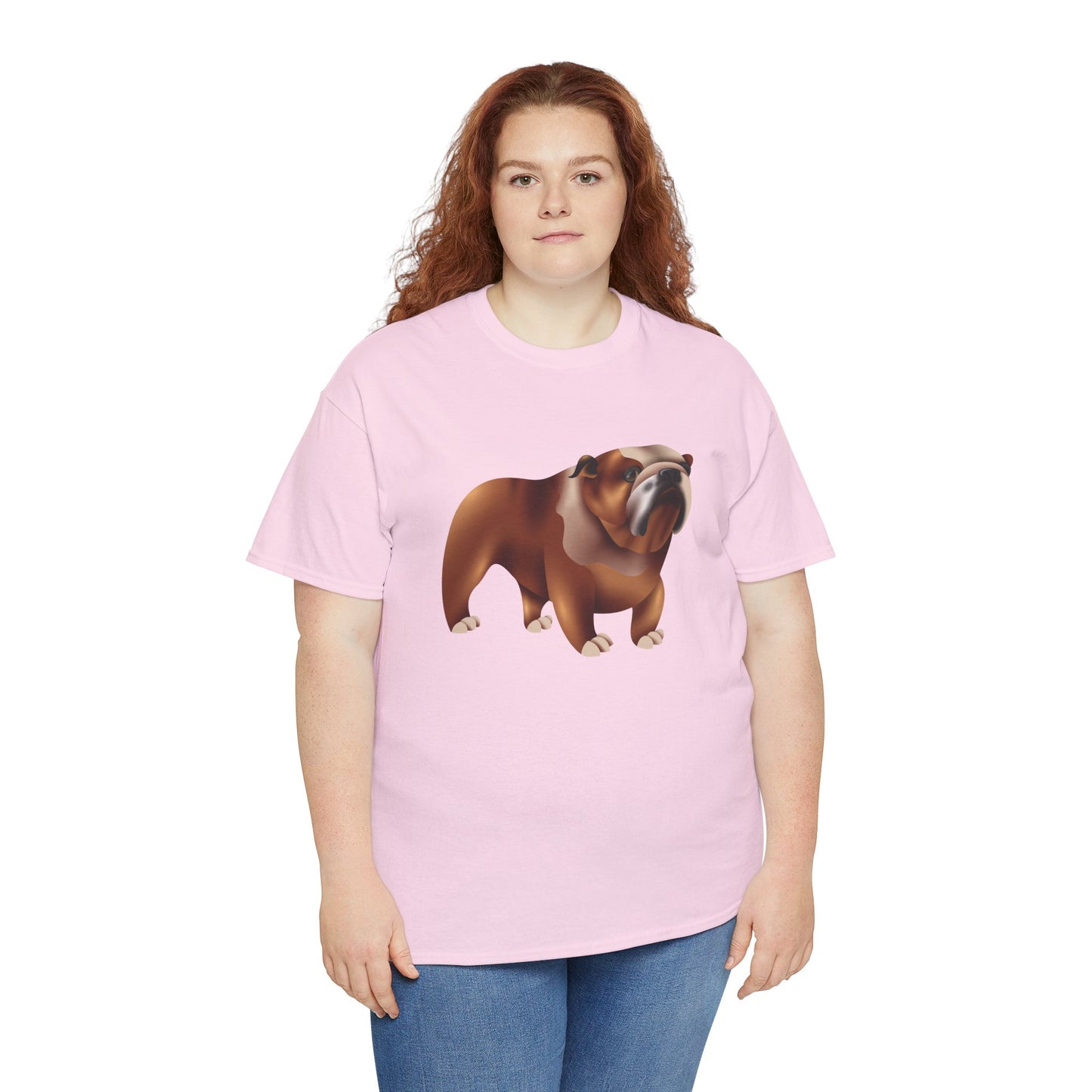 Unisex Heavy Cotton Tee - Adorable British Dog