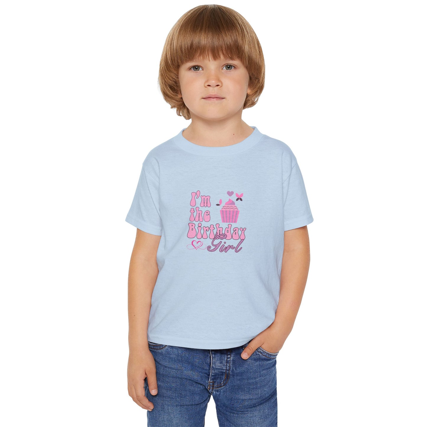 Toddler T-Shirt - Wild Birthday Girl Sublimation Leopard Theme - Cute Cupcake Design for Celebrations