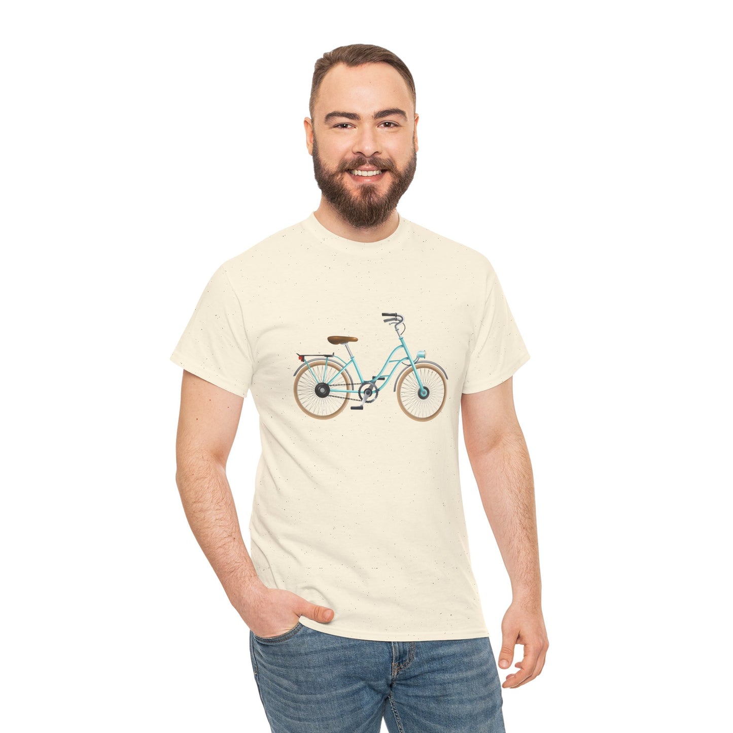 Unisex Heavy Cotton T-Shirt - Trendy British Bicycle