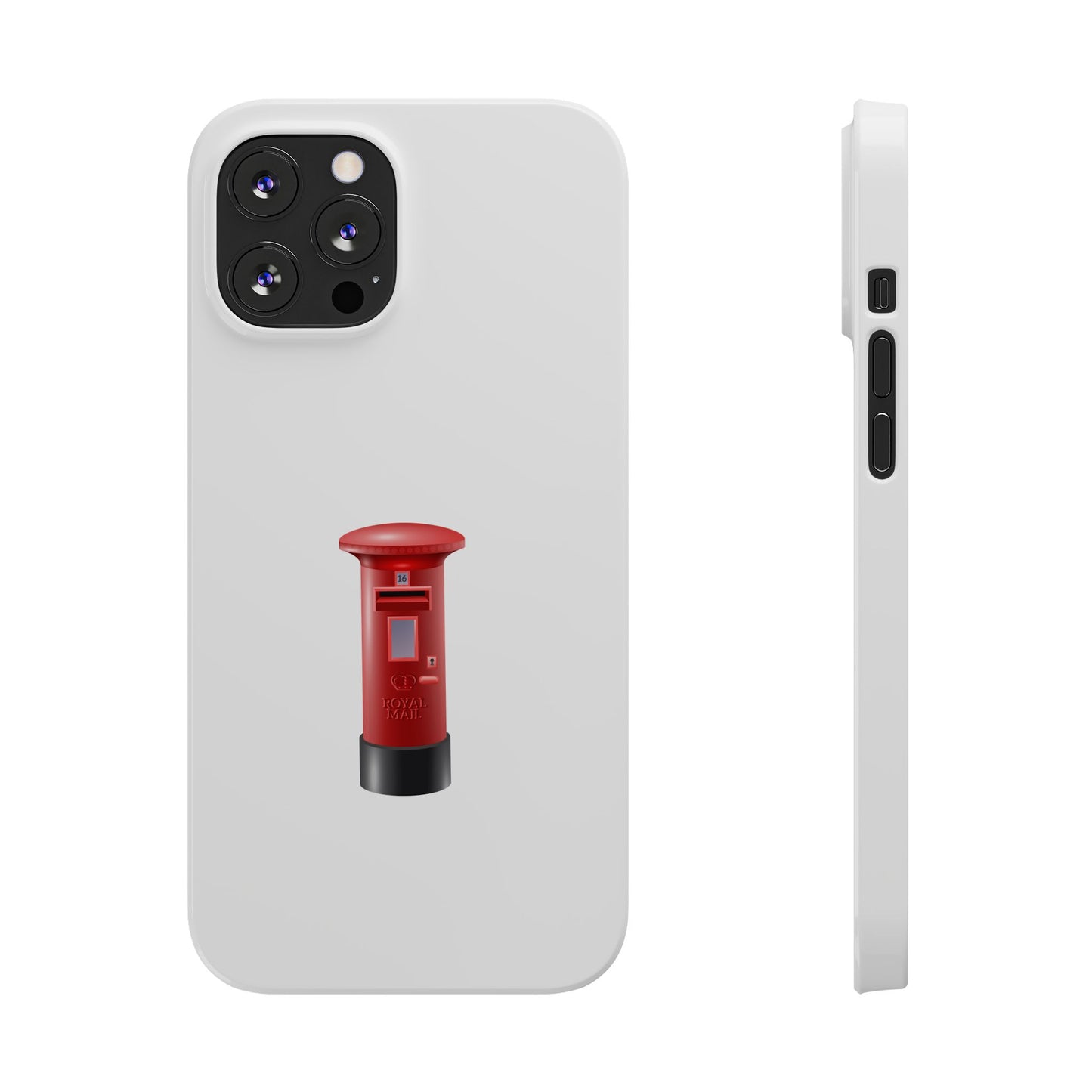 Vintage Post Box Phone Case, Slim Phone Cases, Phone Accessories, Gifts for Mail Lovers, Unique Phone Cover, Red Letterbox Design