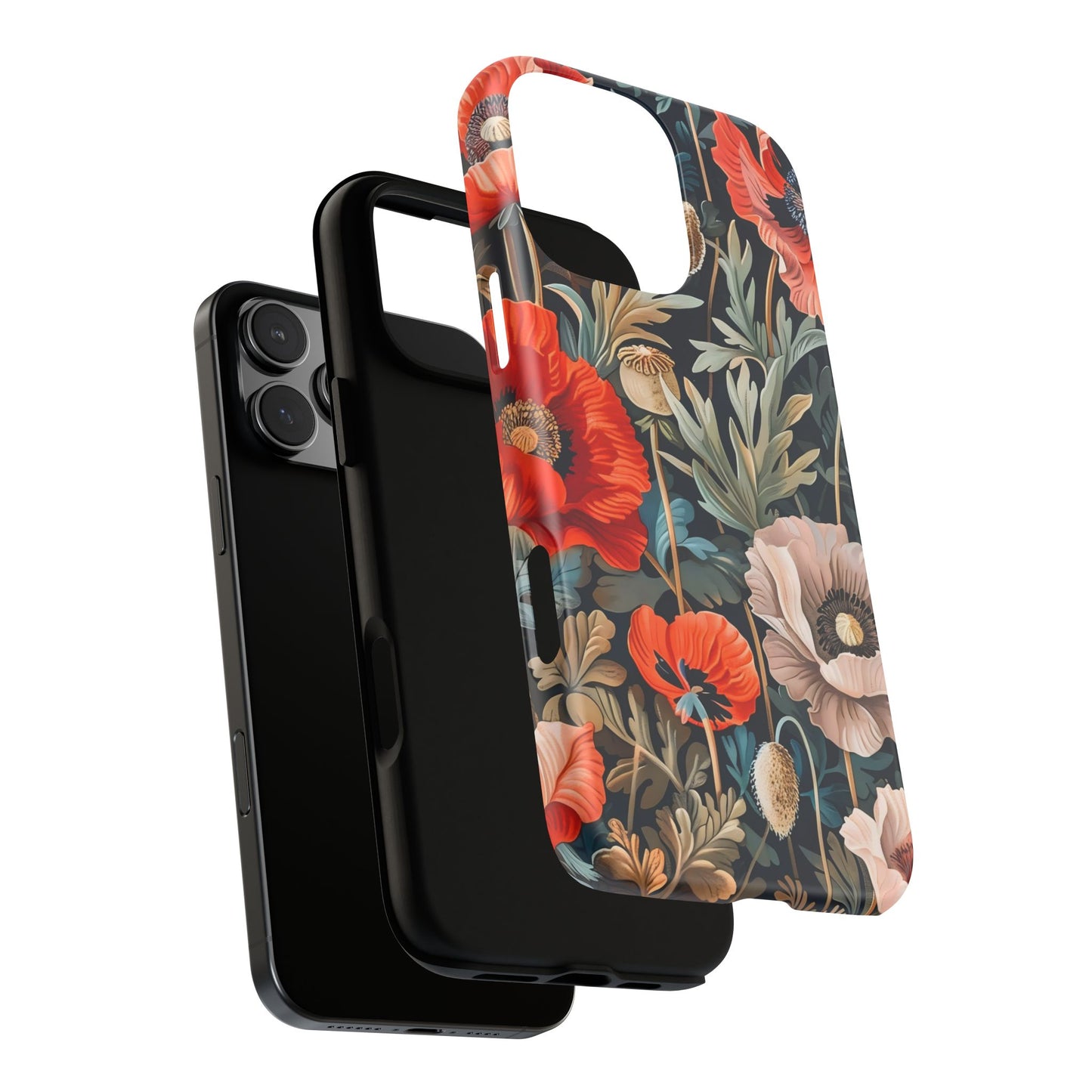 Floral Phone Case - Tough Cases, Flower Design, Chic Tech Accessories, Stylish Gifts, Unique Phone Protectors