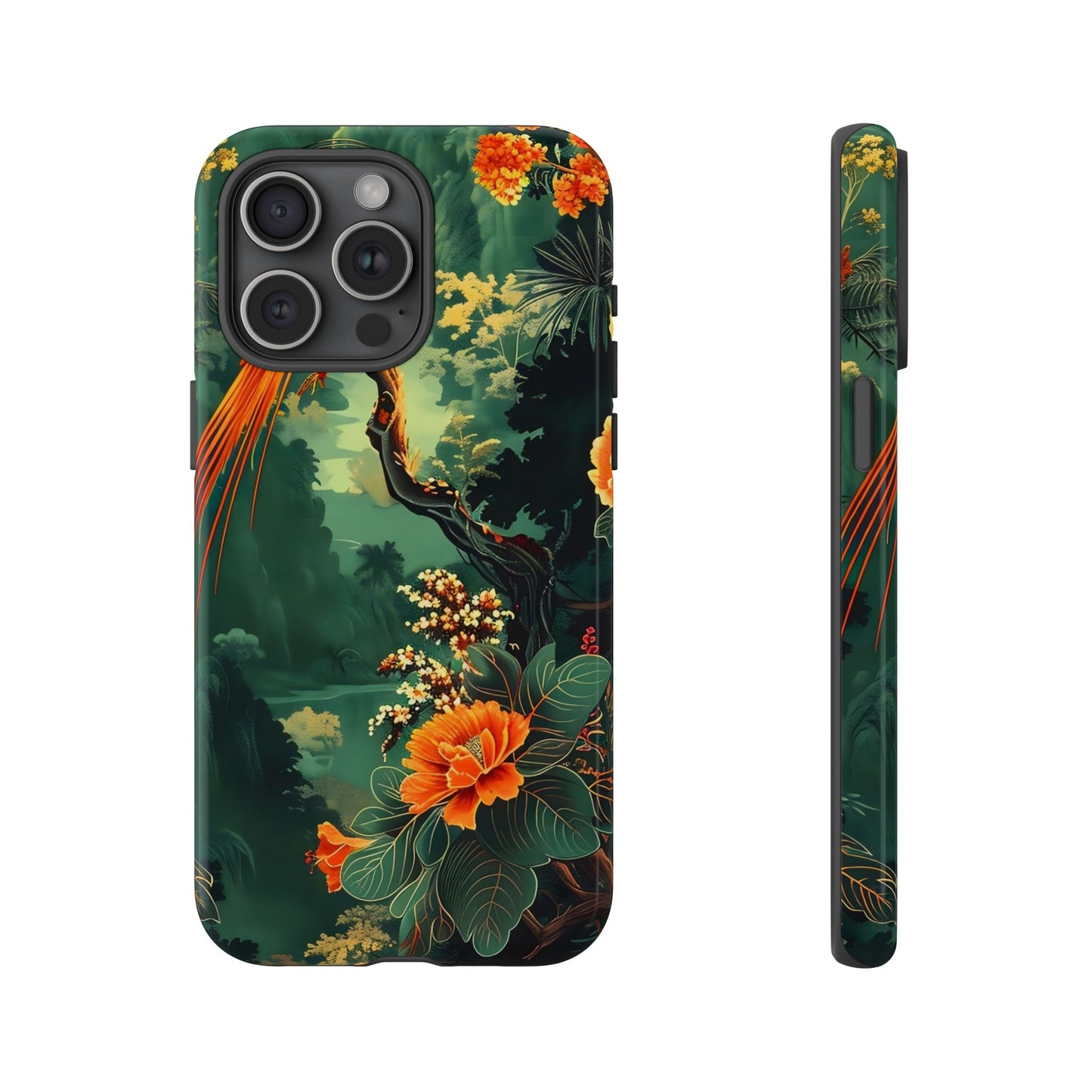 Tropical Phone Case - Colorful Floral Design, Phone Cover for Nature Lovers, Gift for Friends, iPhone & Android Compatible, Boho Style