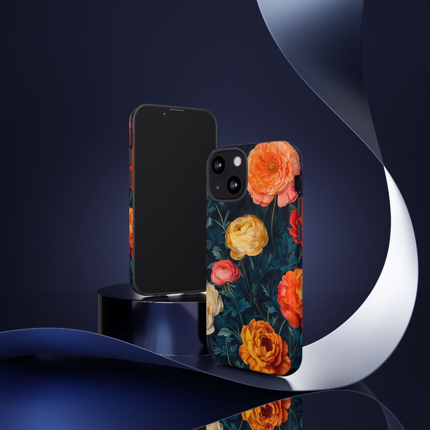 Floral Phone Case - Tough Cases, Stylish Protection, Gift for Flower Lovers, Customizable Cover, Floral Design Mobile Accessory