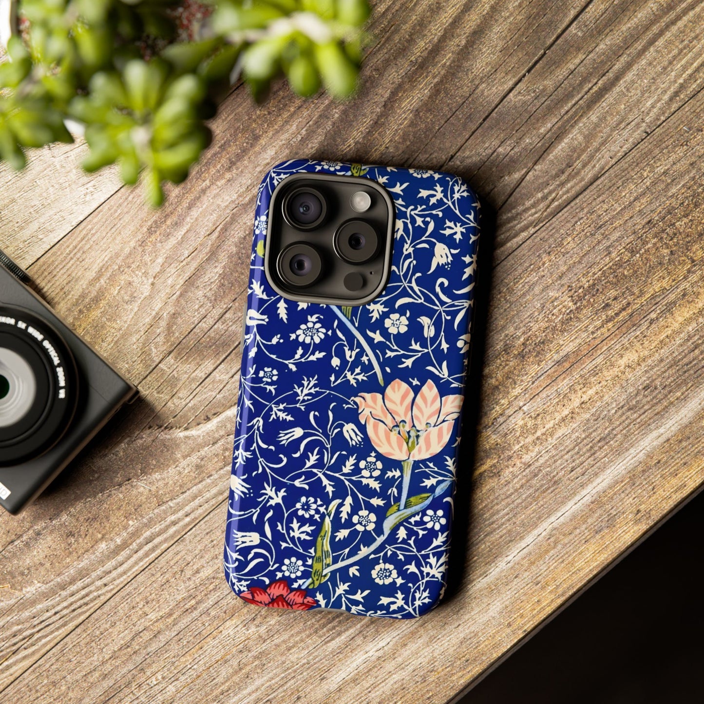 Floral Phone Case, Unique Tough Phone Cover, Gift for Her, Spring Decor, Durable Protective Case, Elegant Floral Design